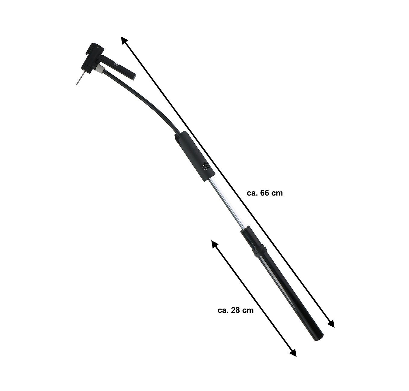 Dunlop Fahrradpumpe Fahrrad-Minipumpe (Adapter für Schrader-Ventile & Presta-Ventile), Fahrradpumpe