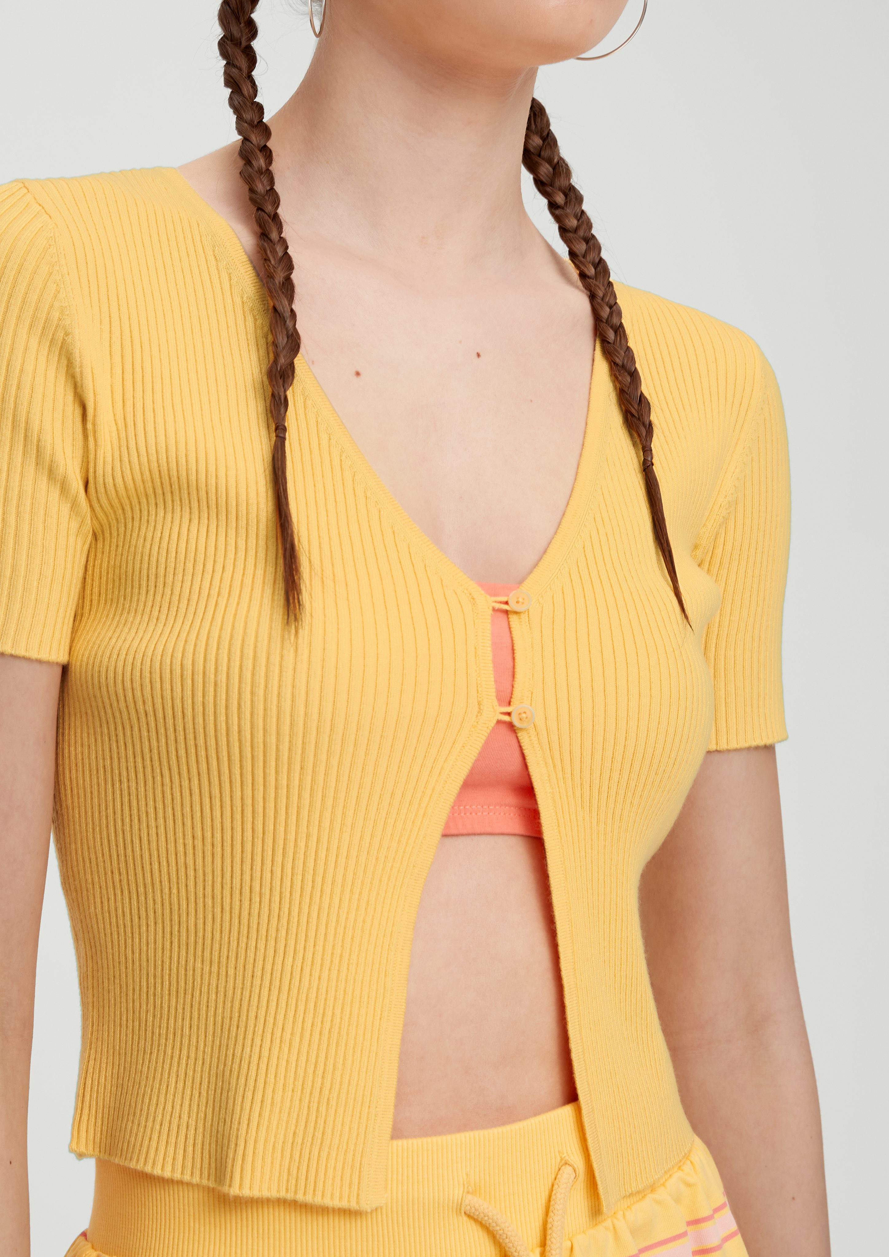 QS Funktionsjacke Top mit Rippstruktur günstig online kaufen