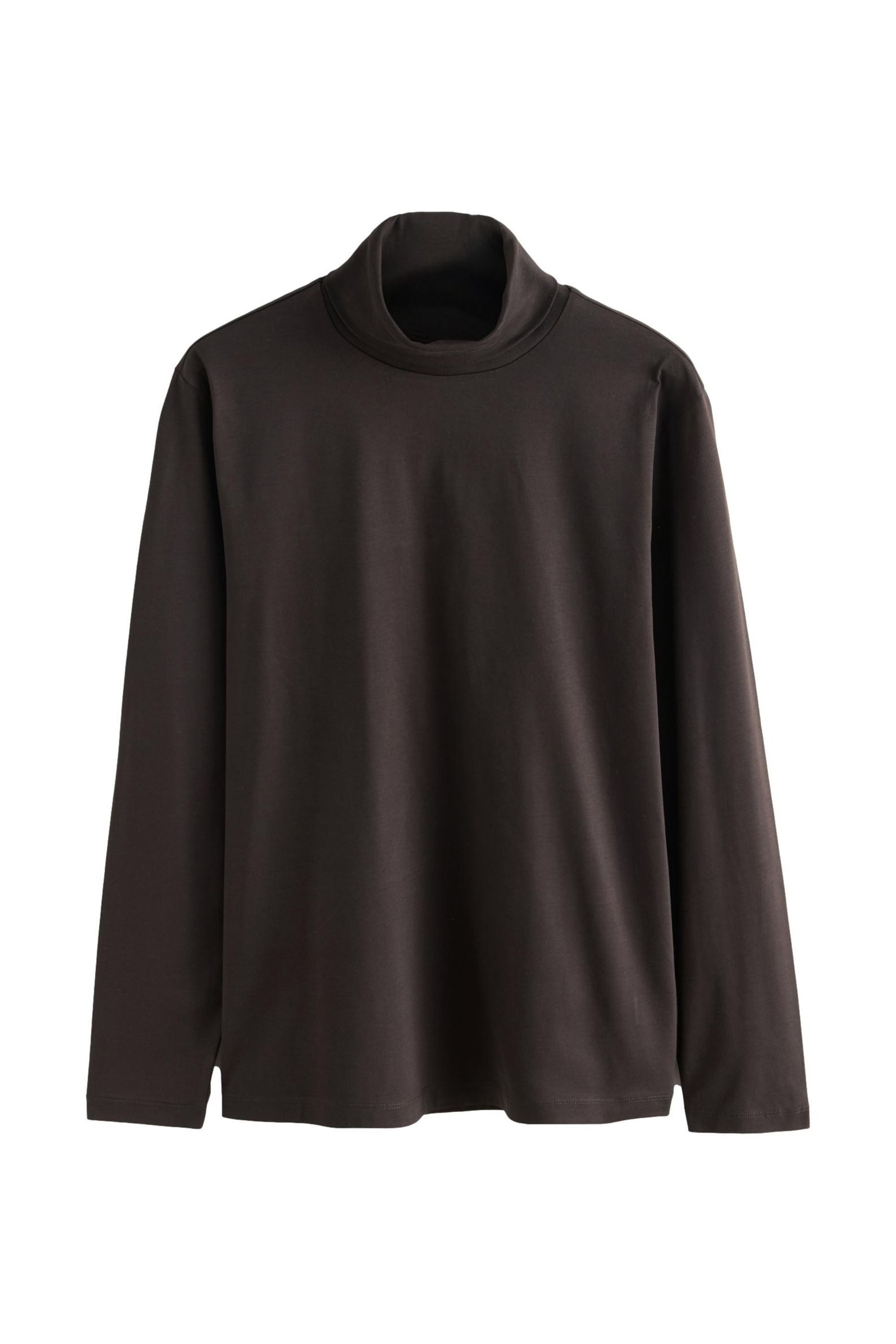 Langarmshirt Langarm-Rollkragenshirt aus SUPIMA®-Baumwolle
