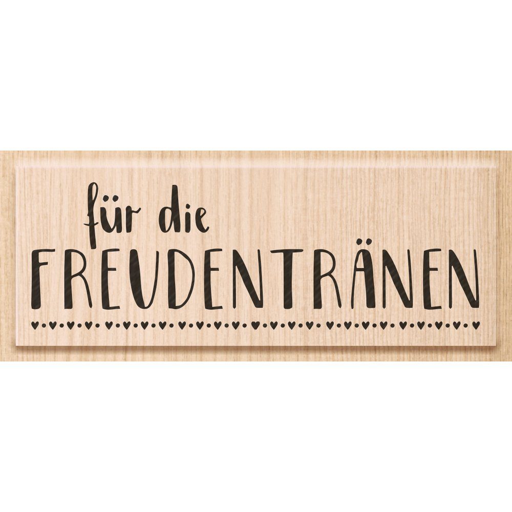 Heyda Stempel Freudentränen, 9,1 cm x 3,5 cm