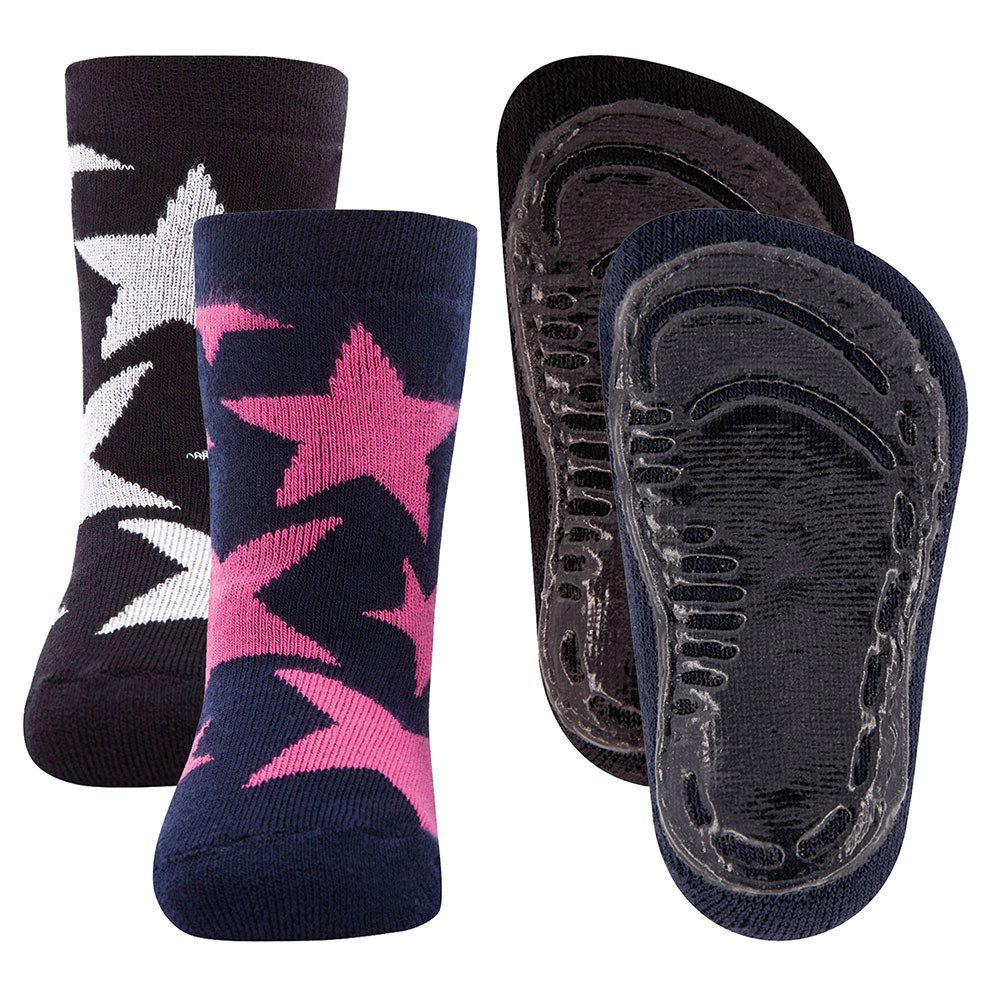 Ewers ABS-Socken Stoppersocken 2er Pack Sterne (2-Paar)