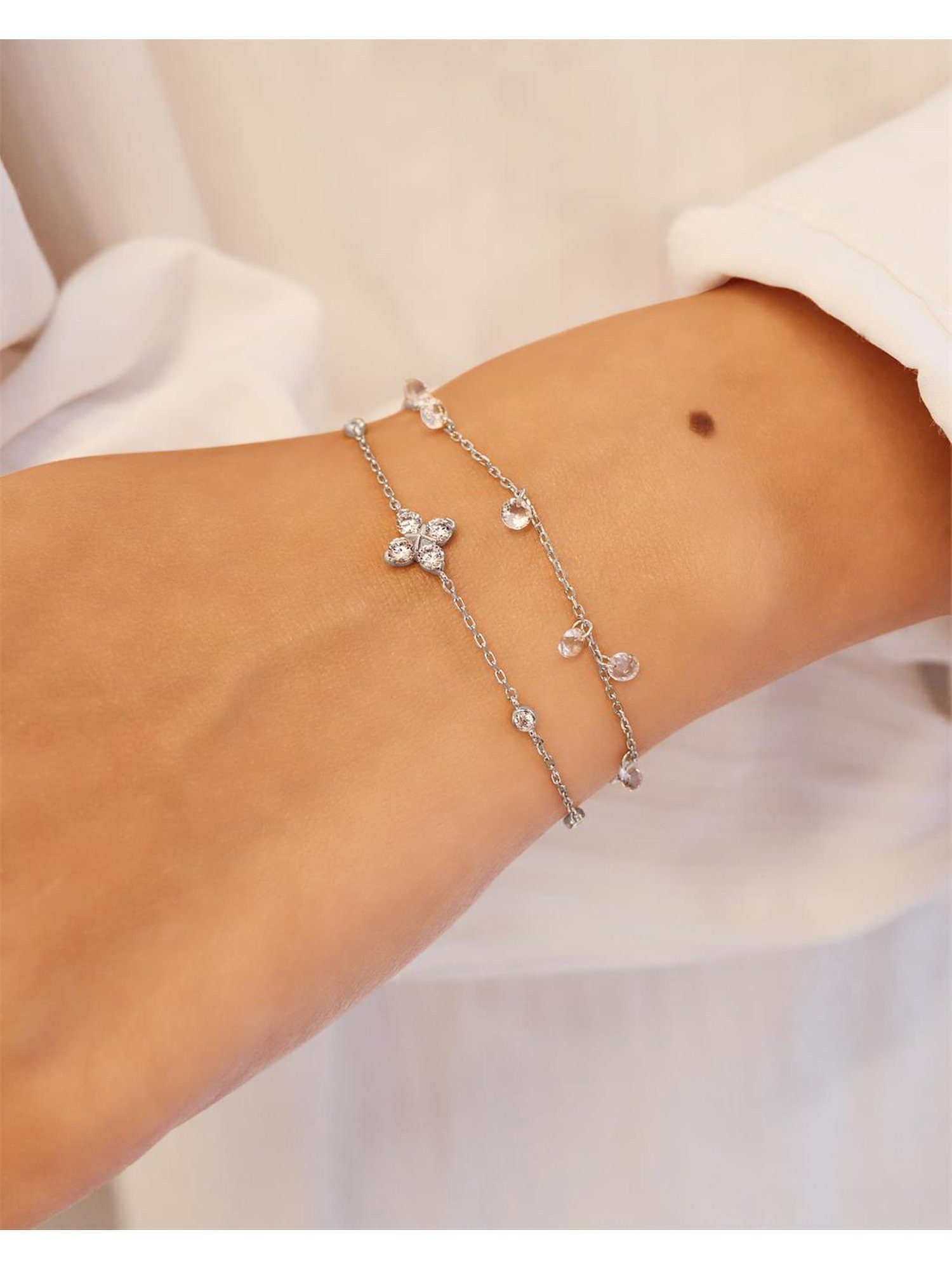 Ania Haie Armband Ania Haie Damen-Armband 925er Silber 8 Zirkonia