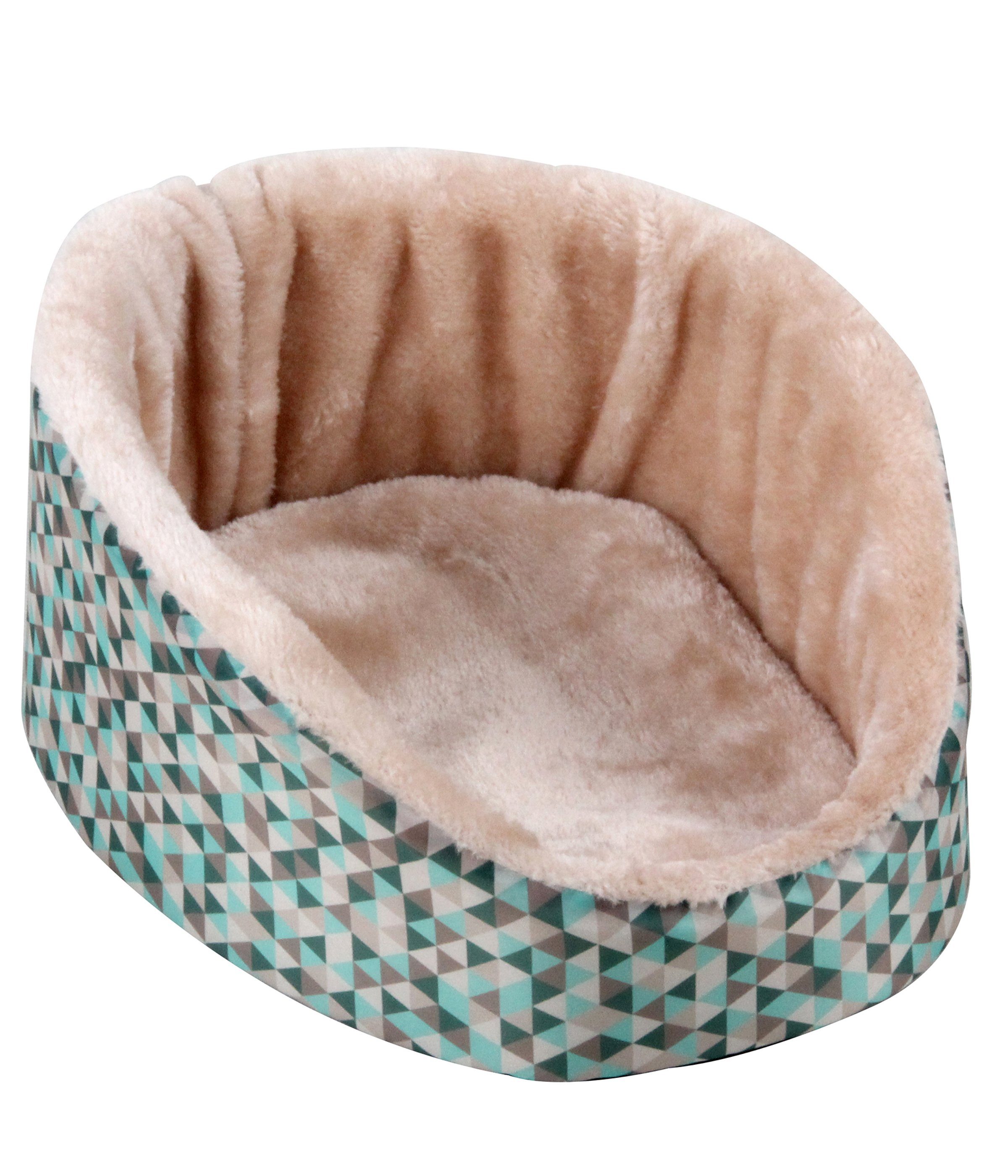Dehner Kleintierhaus Kleintier-Kuschelbett Velvet, ca. 31 x 25 x 13 cm