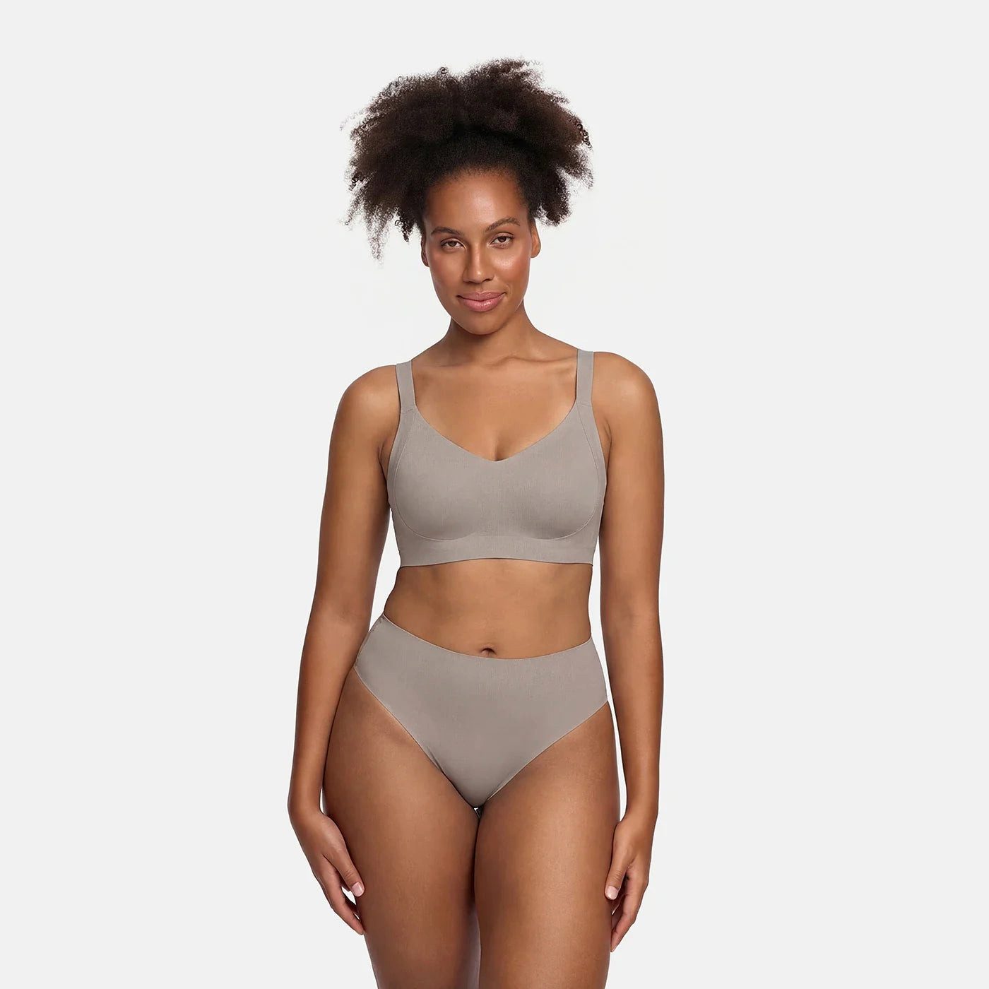 Creamy Fabrics Soft-BH Seamless Compact Push-Up BH-Dark Taupe-S (1-tlg)