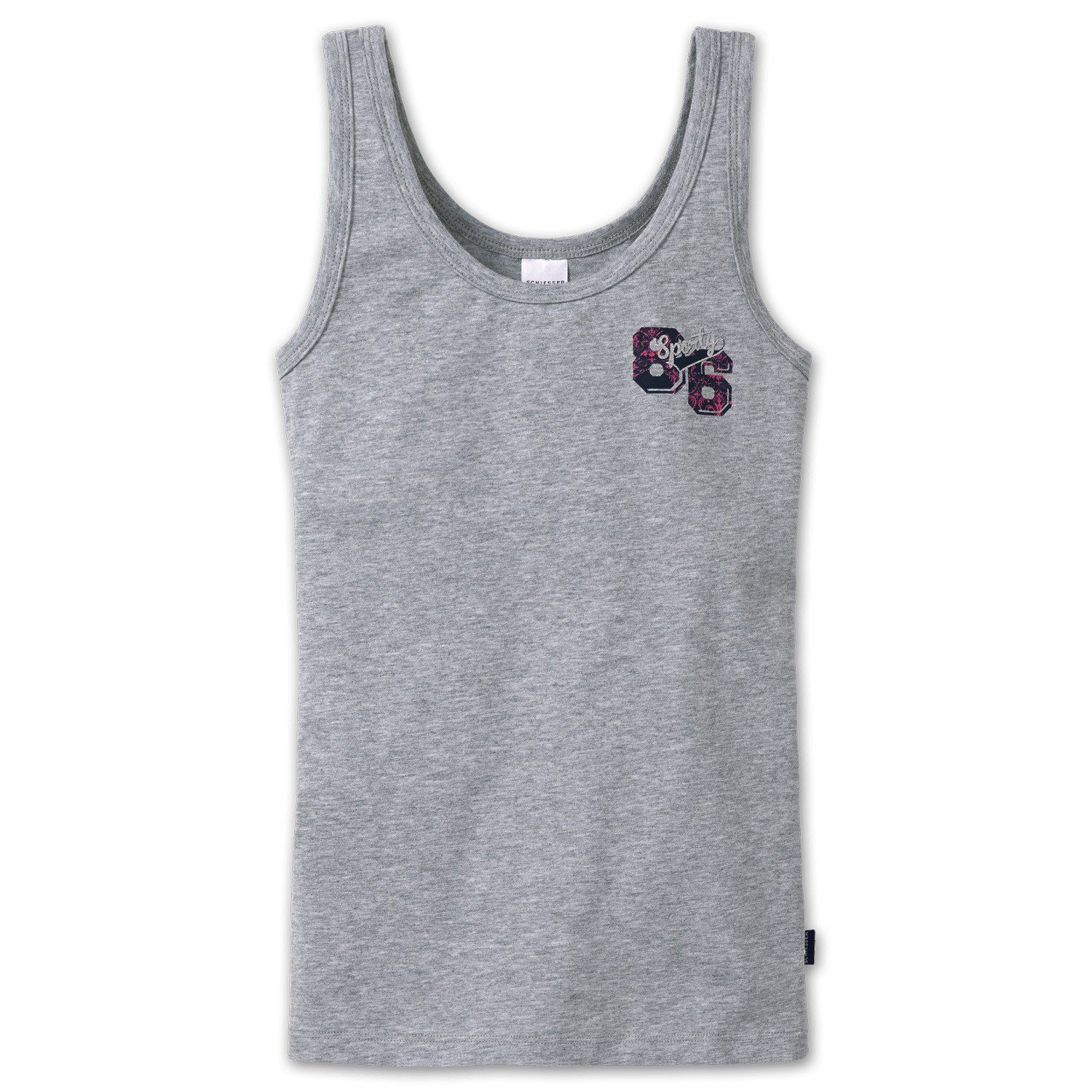 Schiesser Unterhemd Miami Vice Girls (Set, 1-St., 1er-Pack) Mädchen Unterhemd, Hemd, Tank Top, Baumwolle