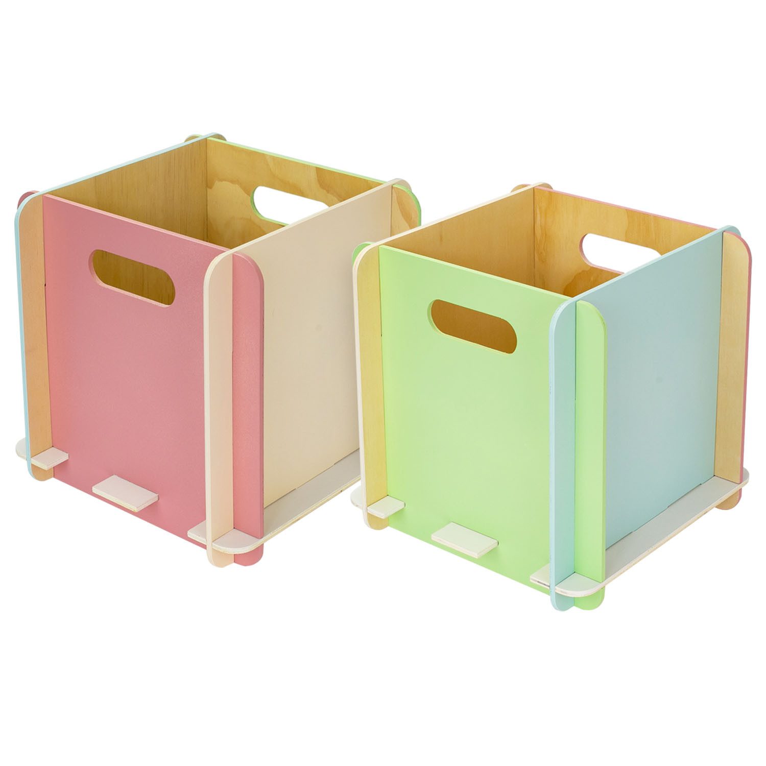 HMF Aufbewahrungsbox Praktische Spielzeugkiste aus Holz günstig online kaufen
