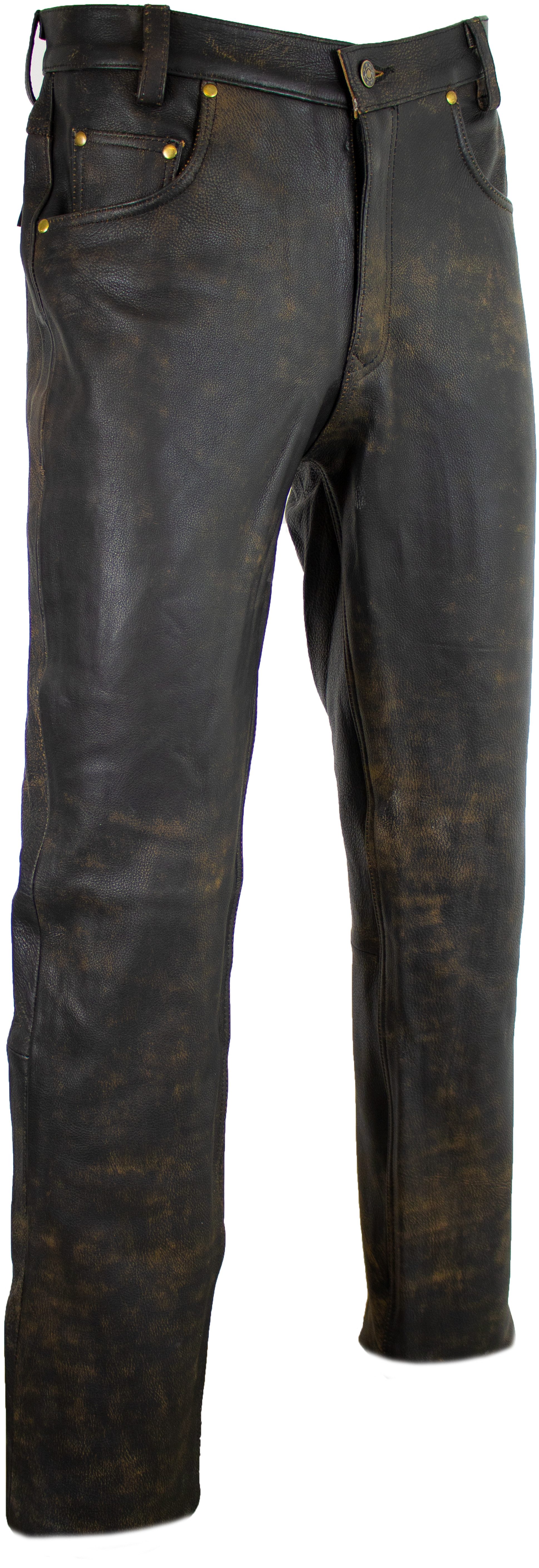 MDM Lederhose Herre Lederhose Biker Jesans günstig online kaufen