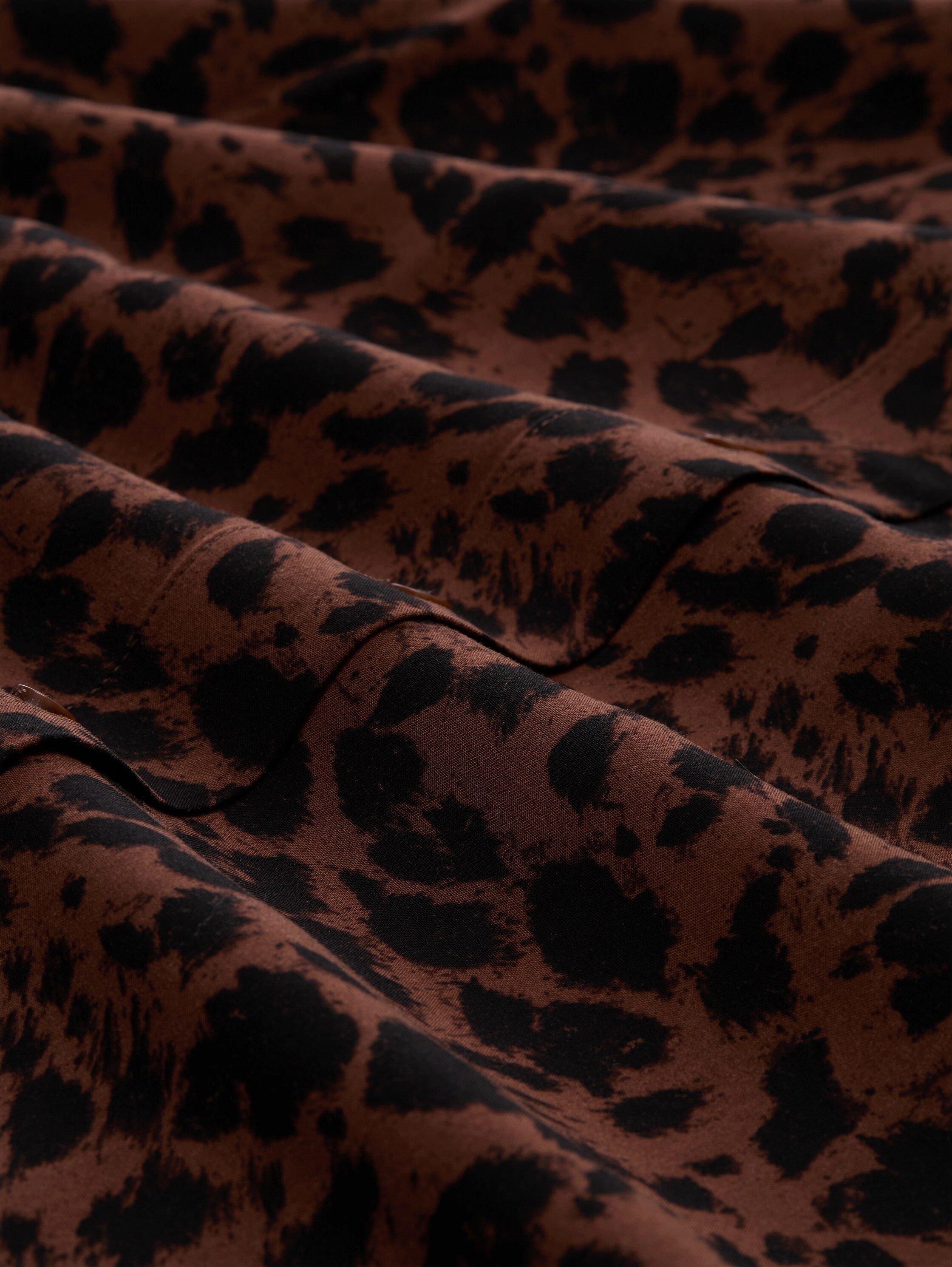 TOM TAILOR PLUS Klassische Bluse mit Leo-Print