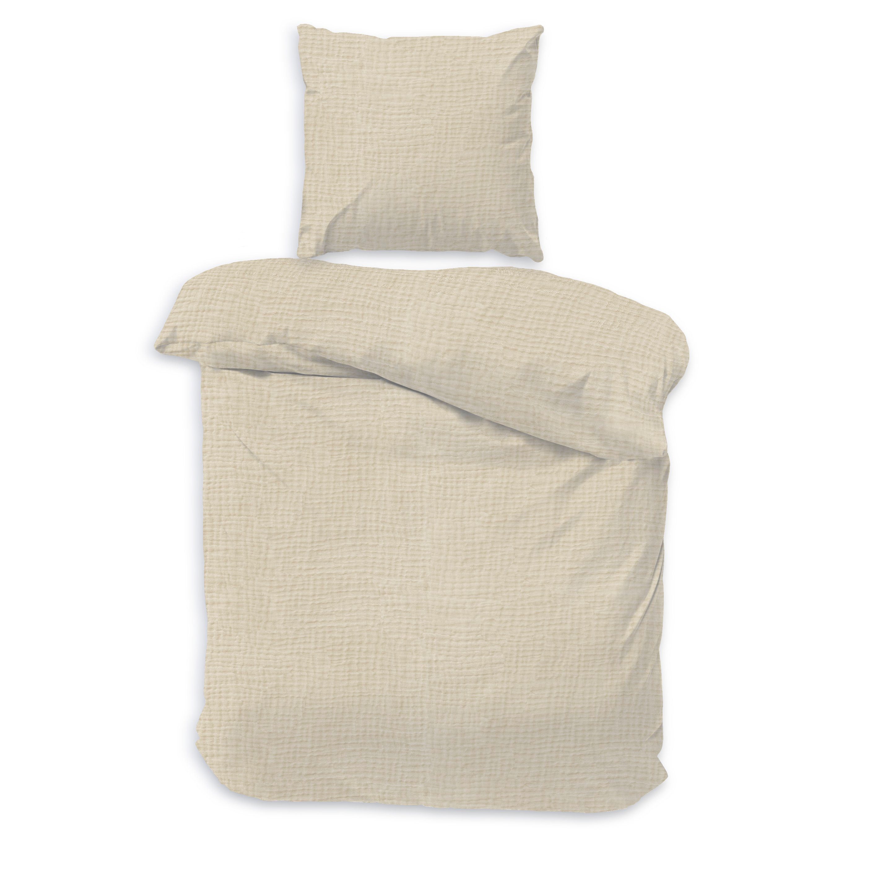 Träumschön Bettwäsche Musselin Set aus Baumwolle 135x200 cm oder 155x220 cm günstig online kaufen