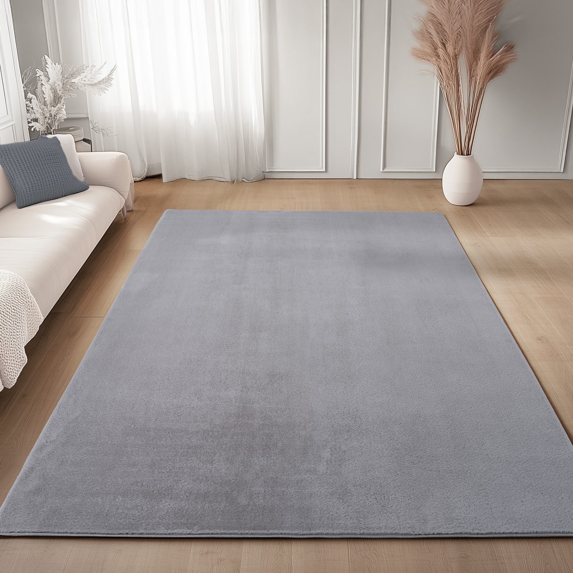 Carpettex Veloursteppich Unicolor - Einfarbig, Läufer, günstig online kaufen