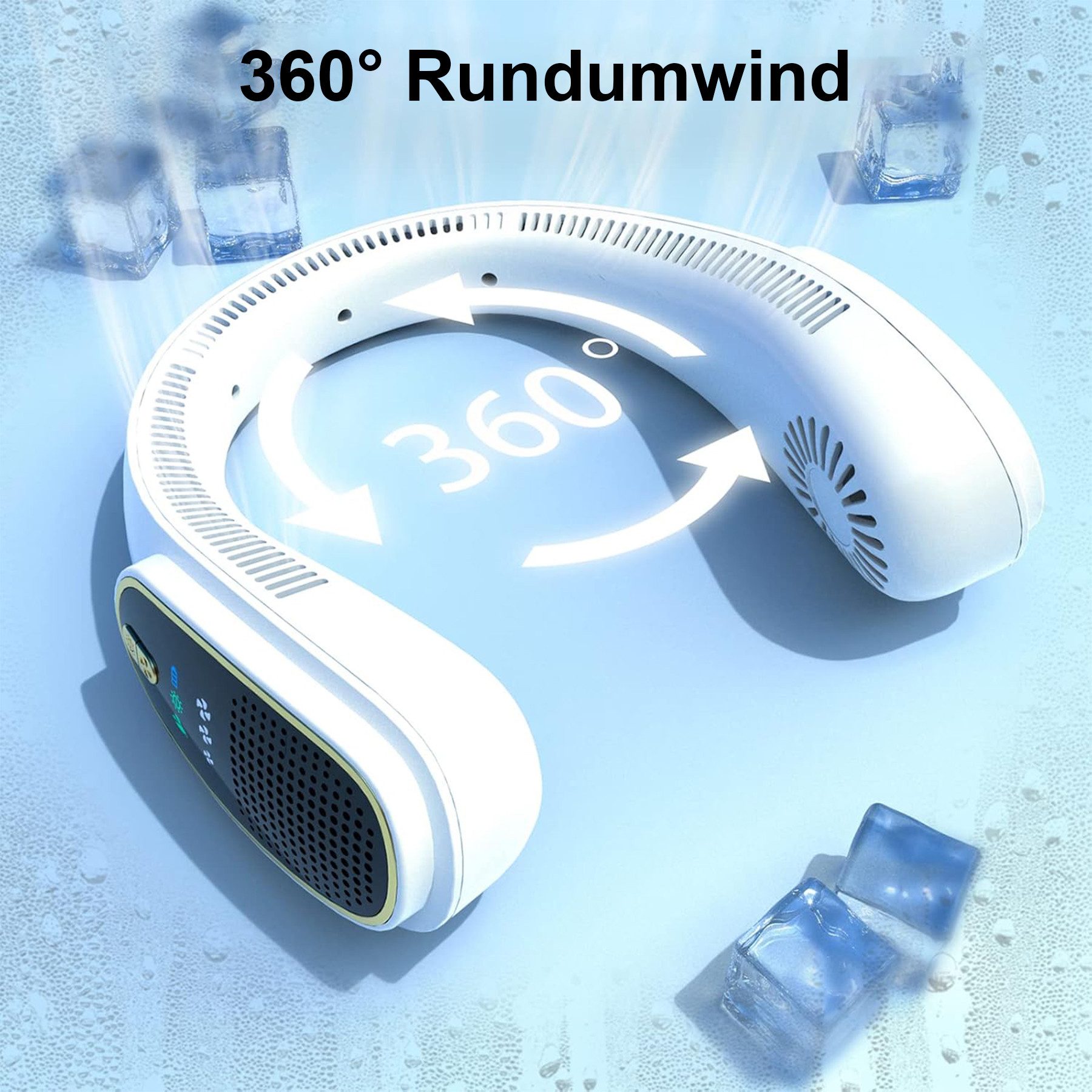 Senmudi Mini USB-Ventilator Nackenventilator,blattlose Halsventilator Leise günstig online kaufen