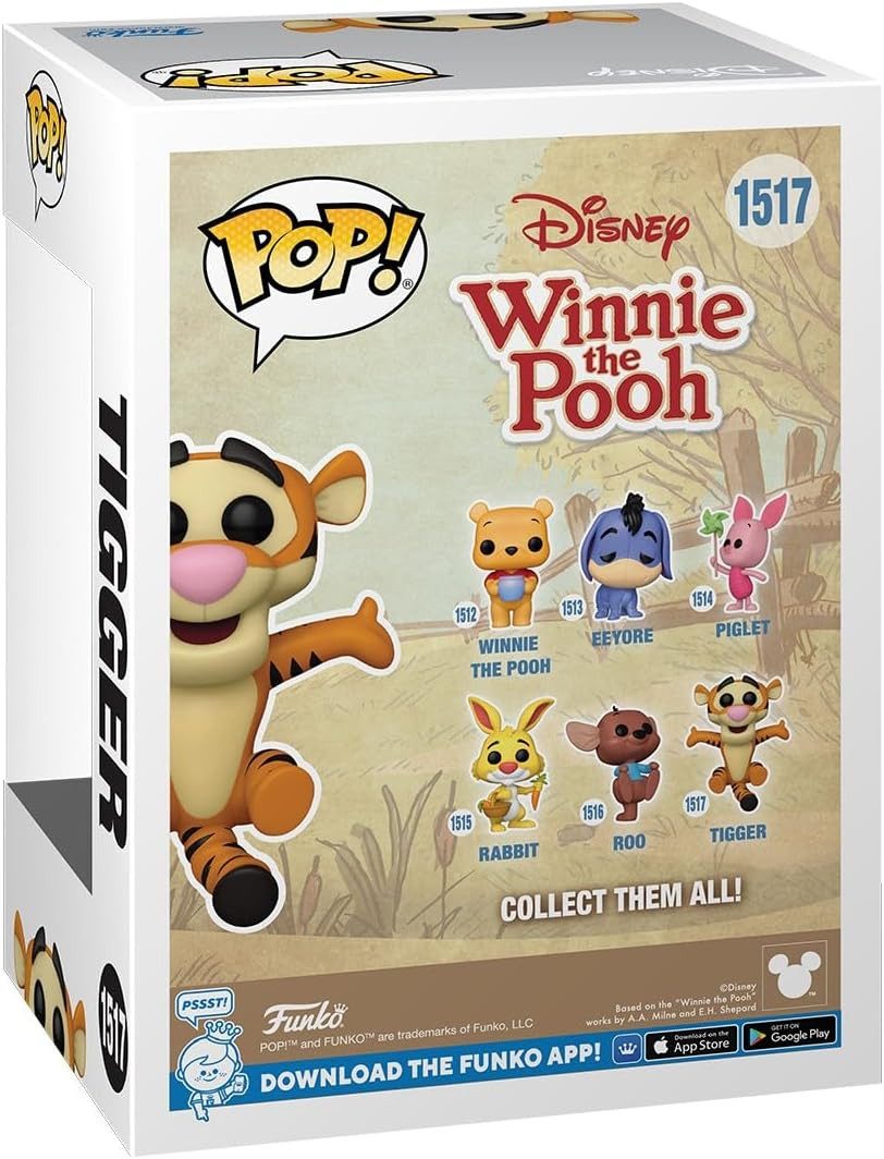 Funko Actionfigur Winnie the Pooh POP! Disney Vinyl Figur Tigger 9 cm, (1-tlg), detailreiche Figur aus Vinyl