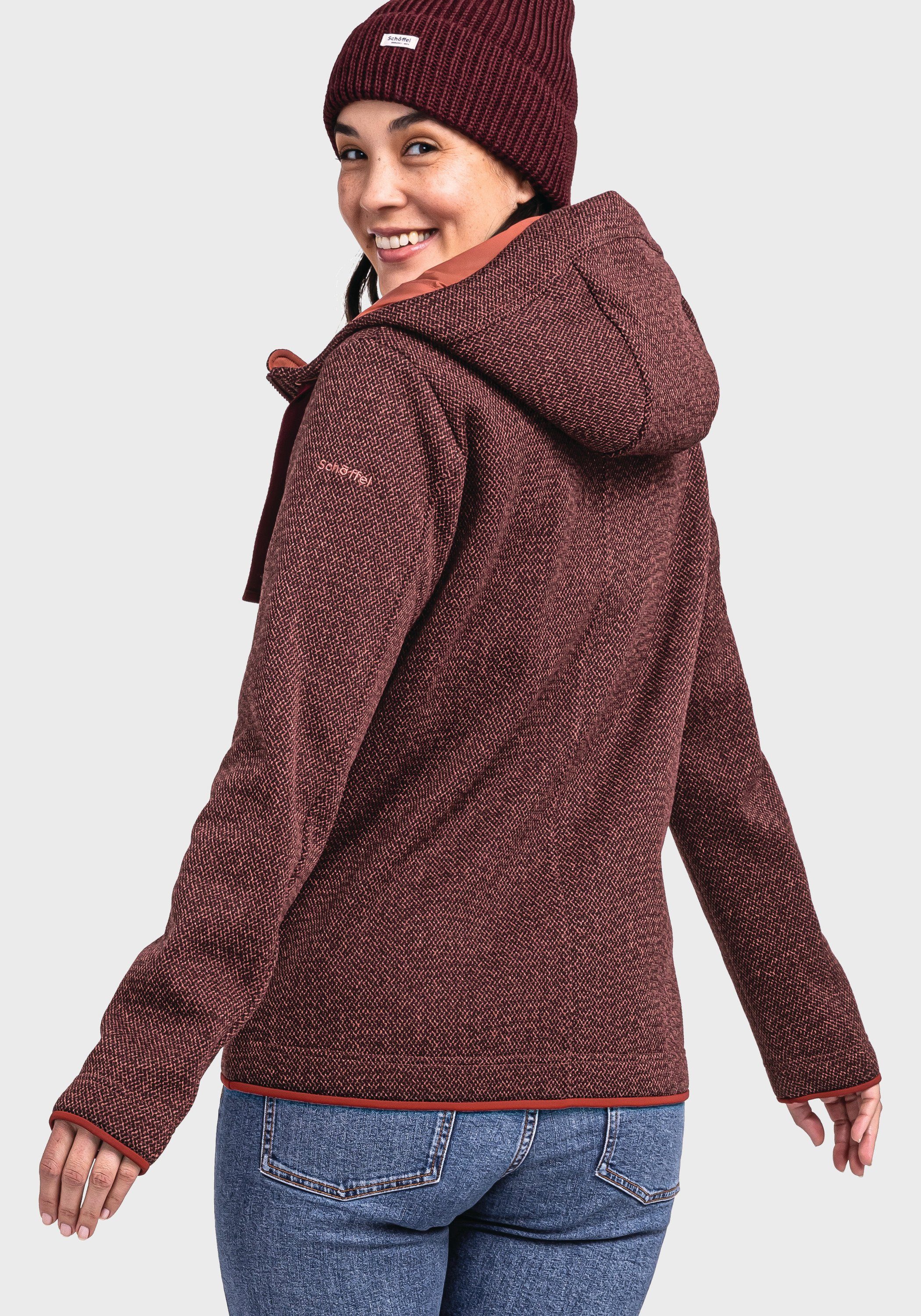 Schöffel Fleecejacke Fleece Hoody Aurora rot L