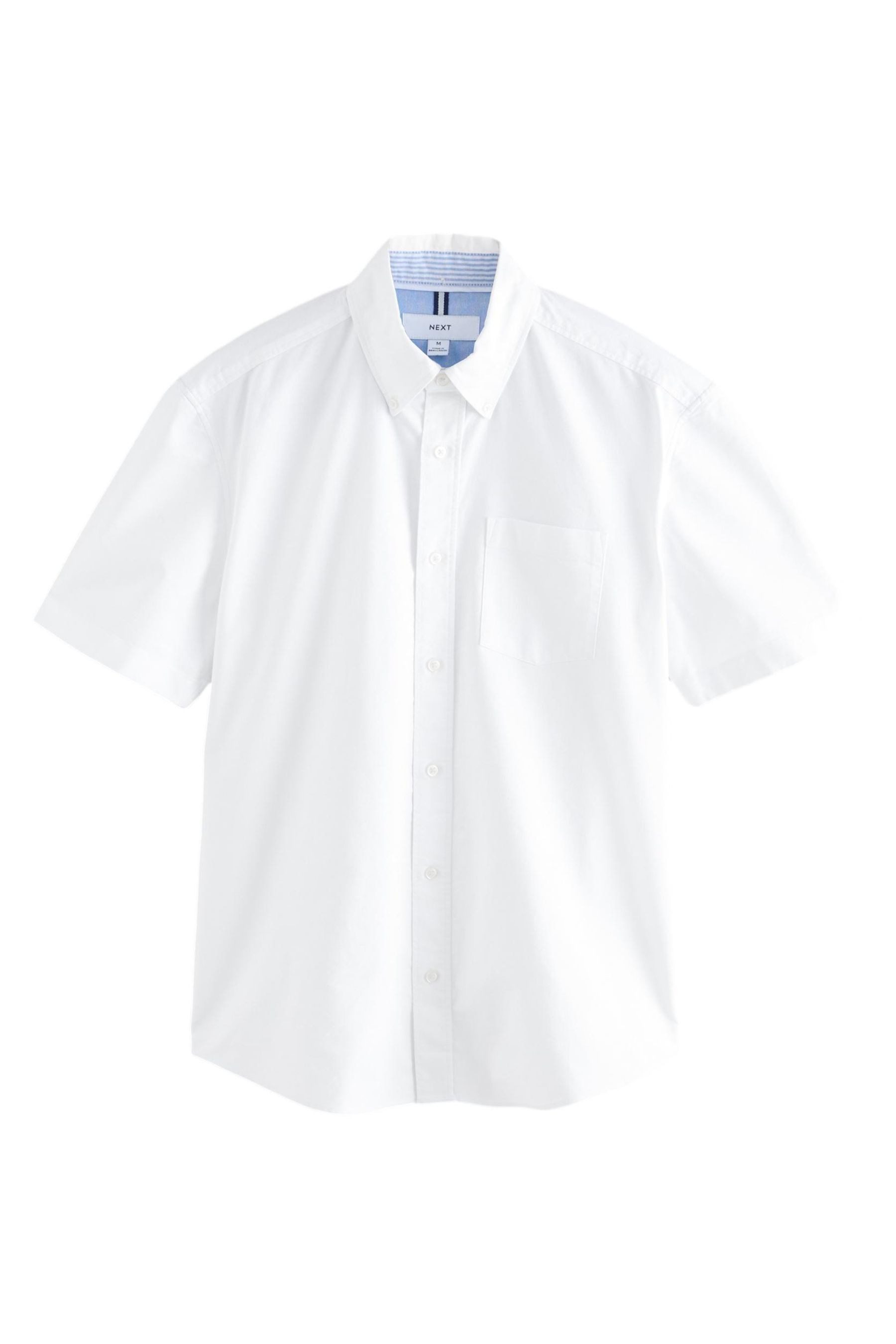 Next Kurzarmhemd Kurzärmeliges Oxford-Hemd (1-tlg)
