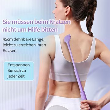 MAGICSHE Massagebürste 2 Stück Teleskop Rückenmassagegerät Rückenkrauler