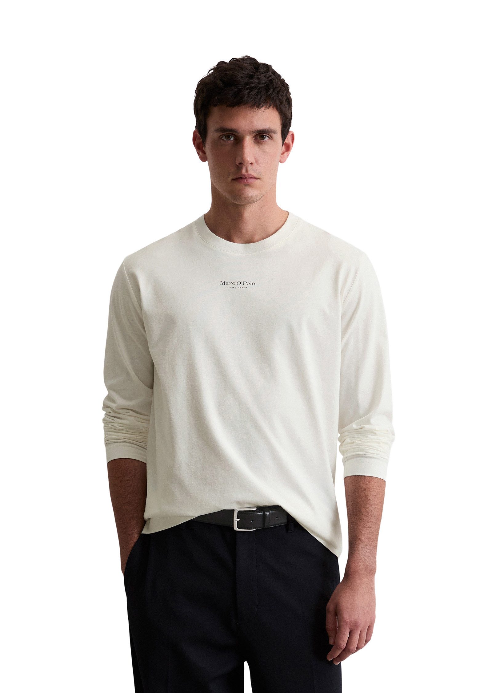 Marc O'Polo Langarmshirt aus reiner Bio-Baumwolle günstig online kaufen