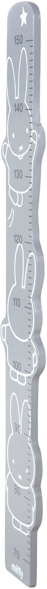 roba® Messlatte miffy®, grau, Skala von 70 cm bis 150 cm