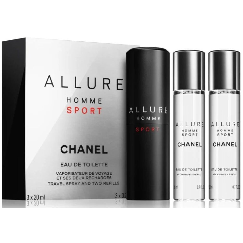 CHANEL Eau de Toilette Allure Homme Sport Eau de Toilette 3 x 20ml