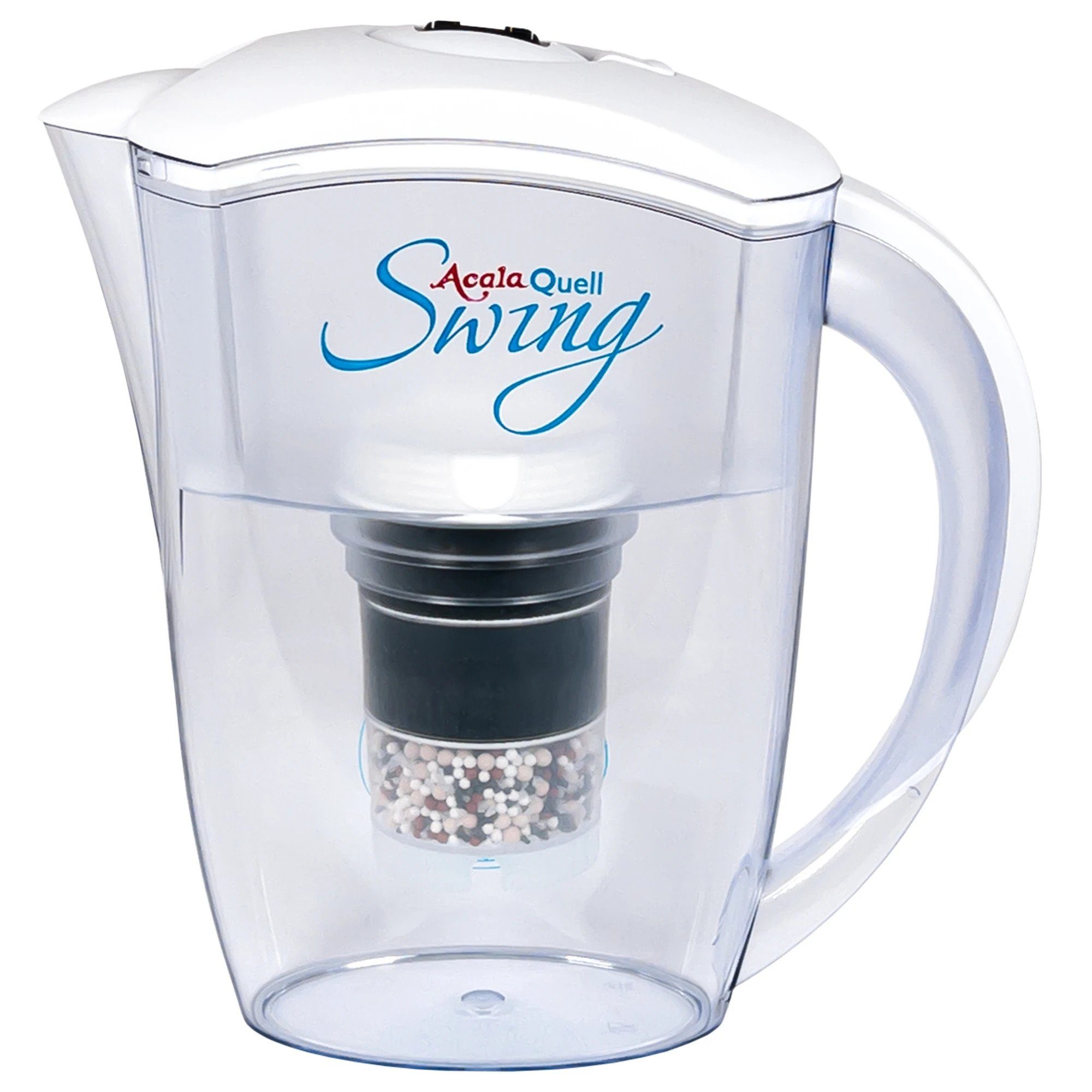 AcalaQuell Wasserfilter Kannenfilter Swing, inkl. 1x Mikroschwamm und 1x Filterkartusche
