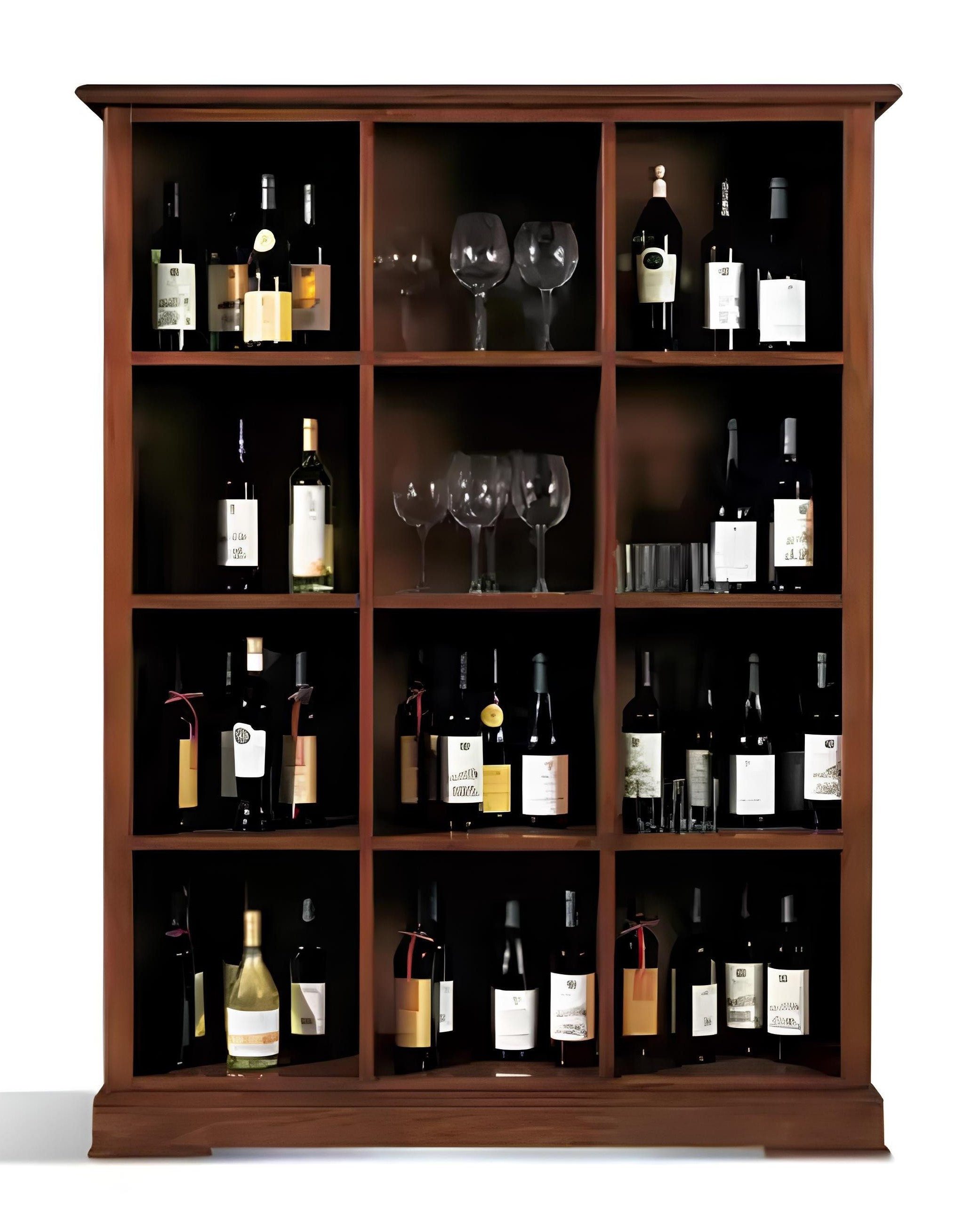 Barschrank Möbel aus Holz für das Wohnzimmer: Designer-Vitrine und Barschrank