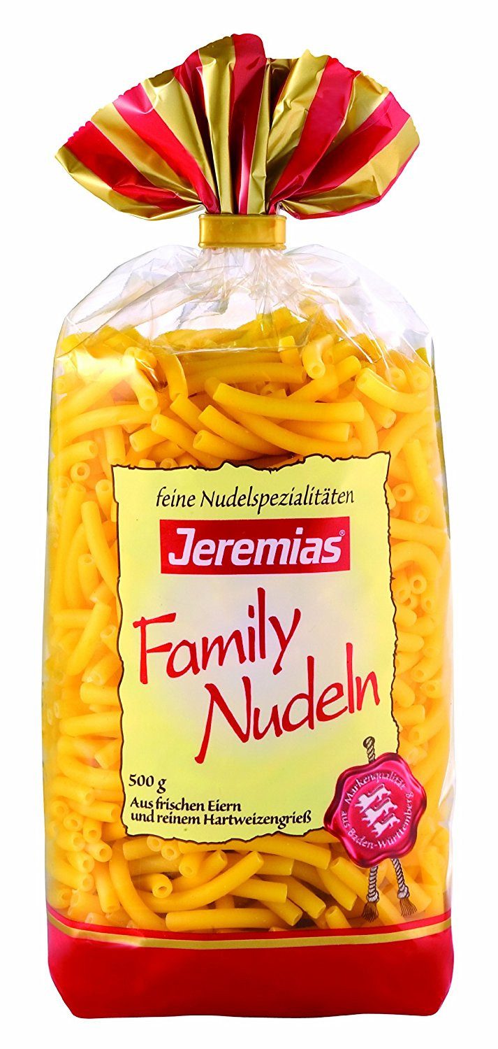 Jeremias Nudeln, Jeremias Makkronelli Family Nudeln mit frischen Eiern 500g 4er Pack