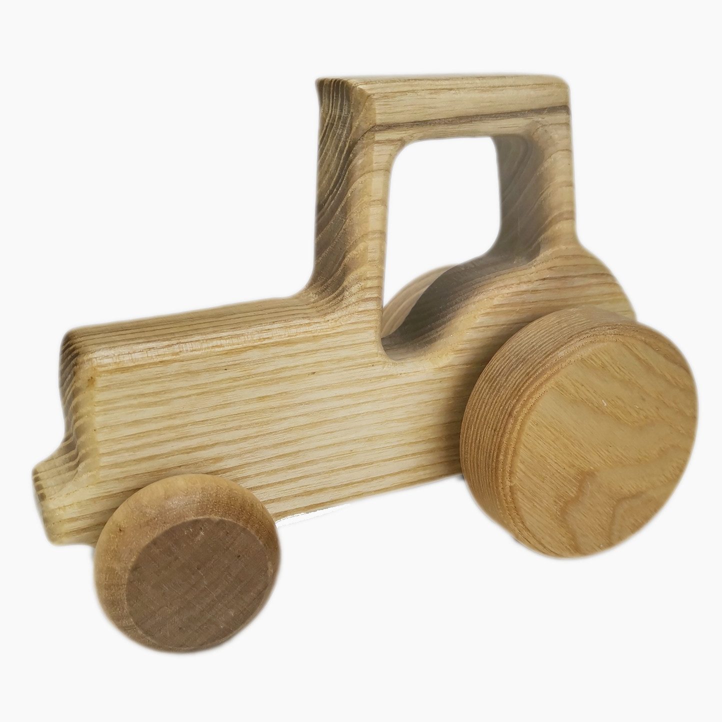 Lotes Toys Spielzeug-Traktor Traktor aus Holz, (packung, 1-tlg., spar set), aus fein geschliffenem Eschenholz