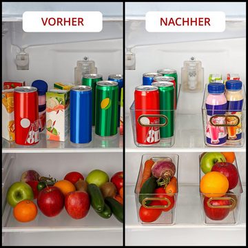 Kurtzy Aufbewahrungsdose Kühlschrank Organizer für Milchprodukte, Obst & Gemüse