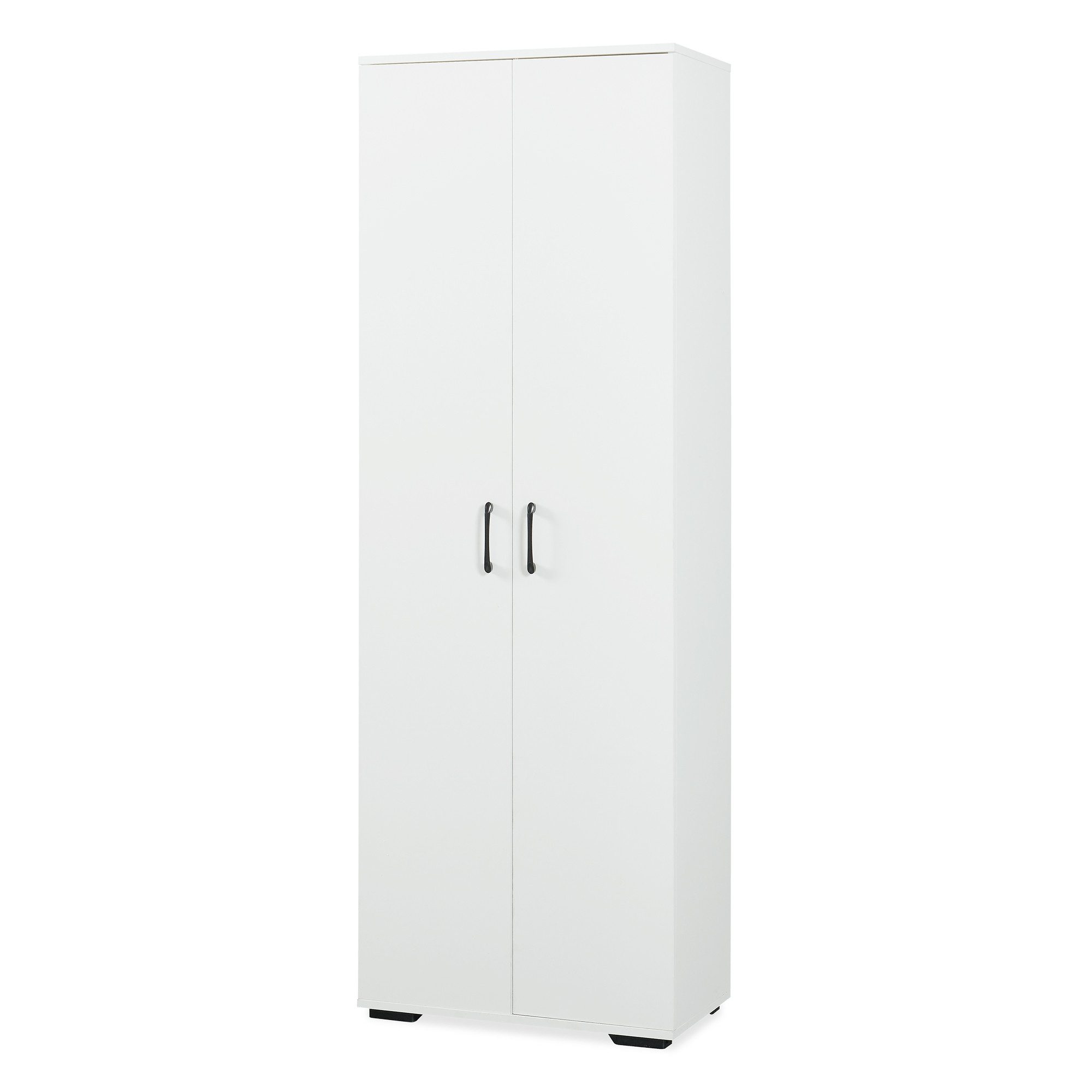 en.casa Kleiderschrank »Chalvefted« mit 2 Türen 1 Stange 175 x 60 x 35 cm Weiß
