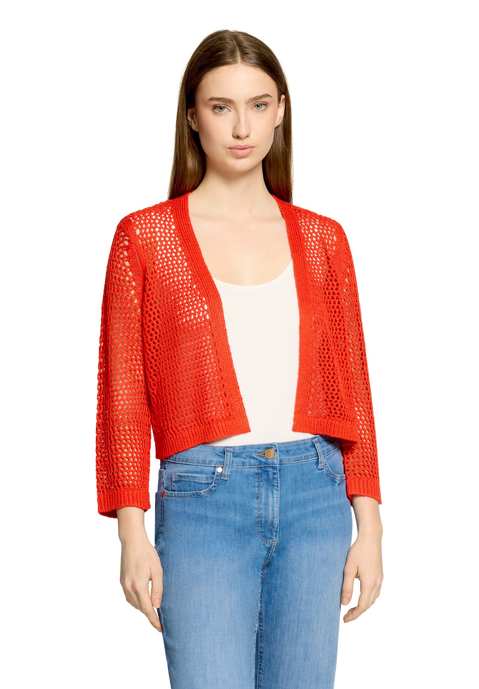 Betty Barclay Strickjacke Damen mit Lochmuster (1-tlg)