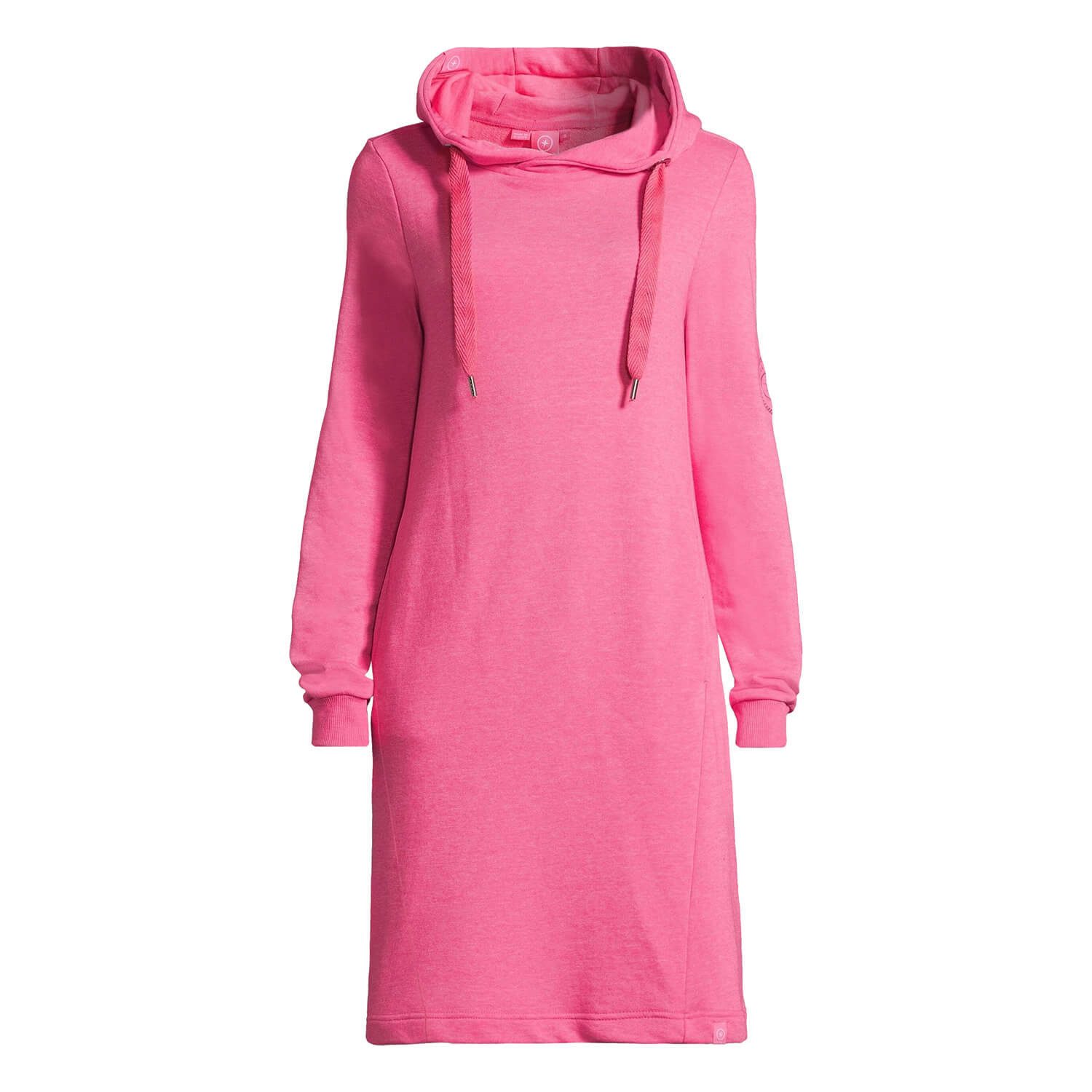 salzhaut Shirtkleid Damen Hoodie-Kleid Mööv unifarben - Kapuzenkleid Langar günstig online kaufen