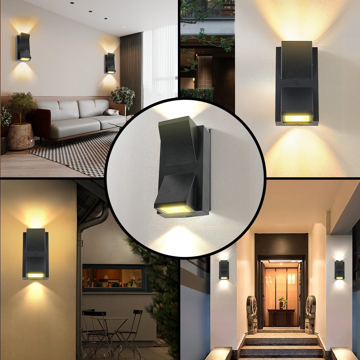 Simloveve LED Wandleuchte Wandleuchte,Außen-Wandleuchte,Wandlampe innen,Wan günstig online kaufen