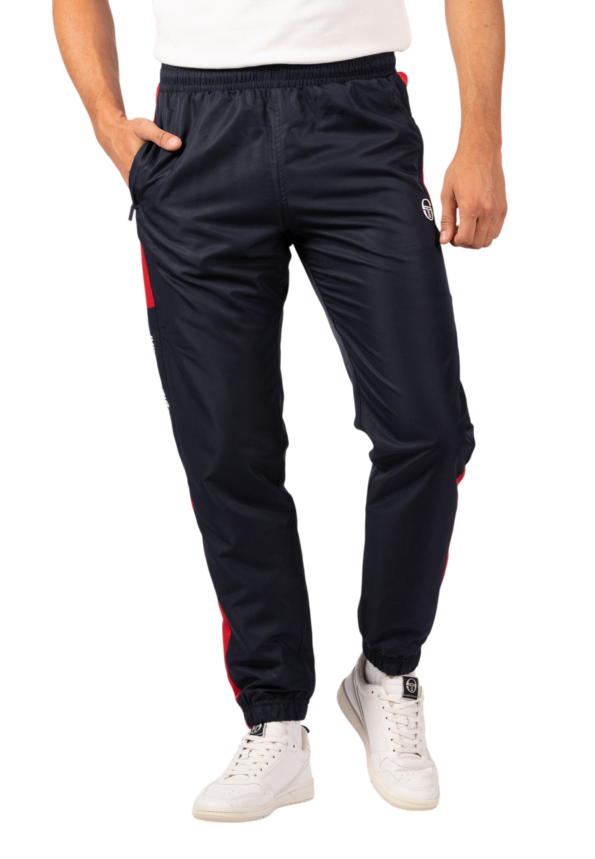 Sergio Tacchini Jogginghose Hose Sergio Tacchini Abita (1-tlg) Kontrastierende Streifendetails