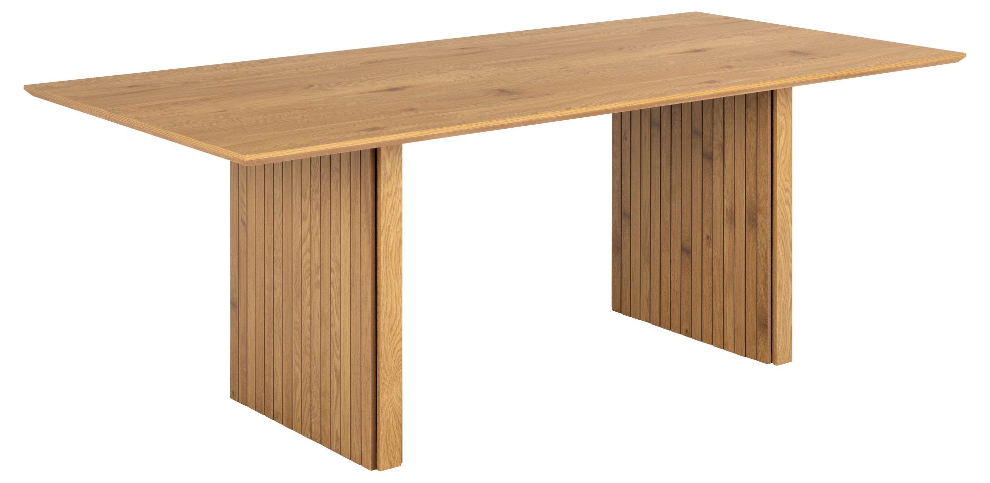 ACTONA GROUP Esstisch Colima, Esstisch, matt Wildeiche rau Melamin mit lamellenfront, 210x100x75 cm