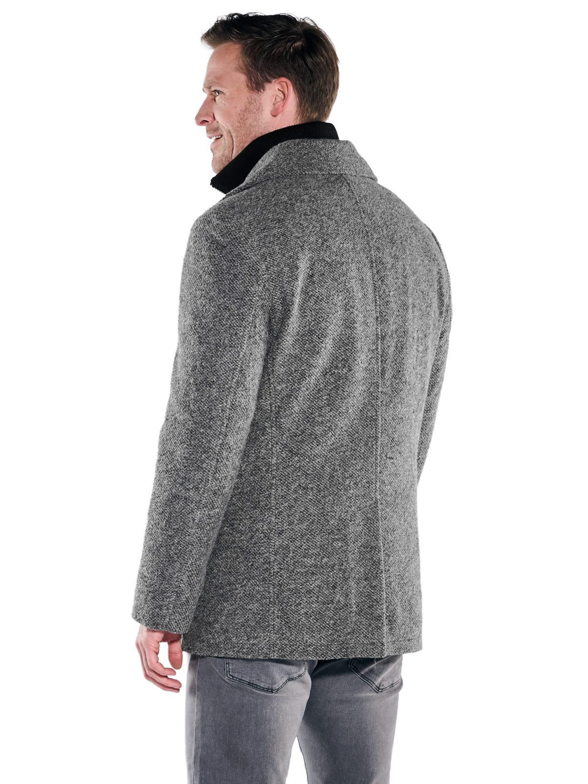 Engbers Langjacke engbers Herren Kurzmantel im Caban-Design, Grau günstig online kaufen