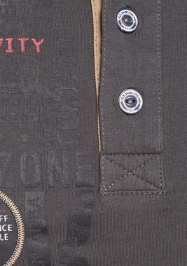 Man's World Henleyshirt mit kontrastfarbenen Nähten