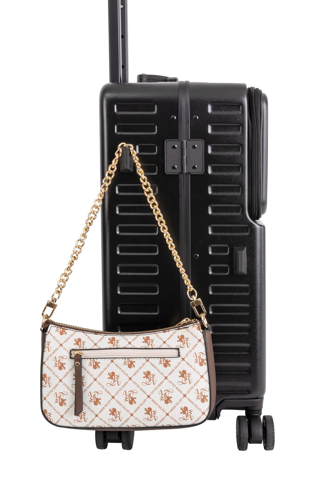 Travelhouse Hartschalen-Trolley Roma, 4 Rollen, mit USB und Getränkehalter Aluminium-Rahmen & Polycarbonat Hartschale