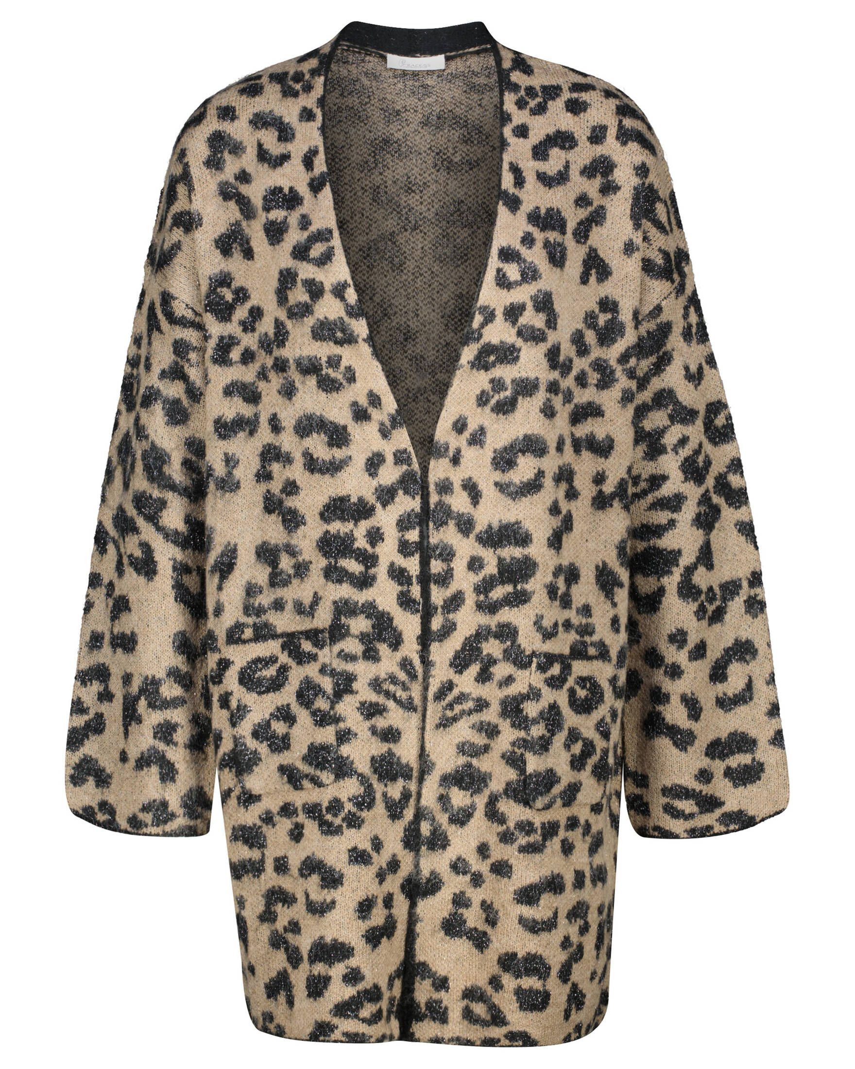 Cardigan Damen Strickjacke mit Wolle LEO JACQUARD