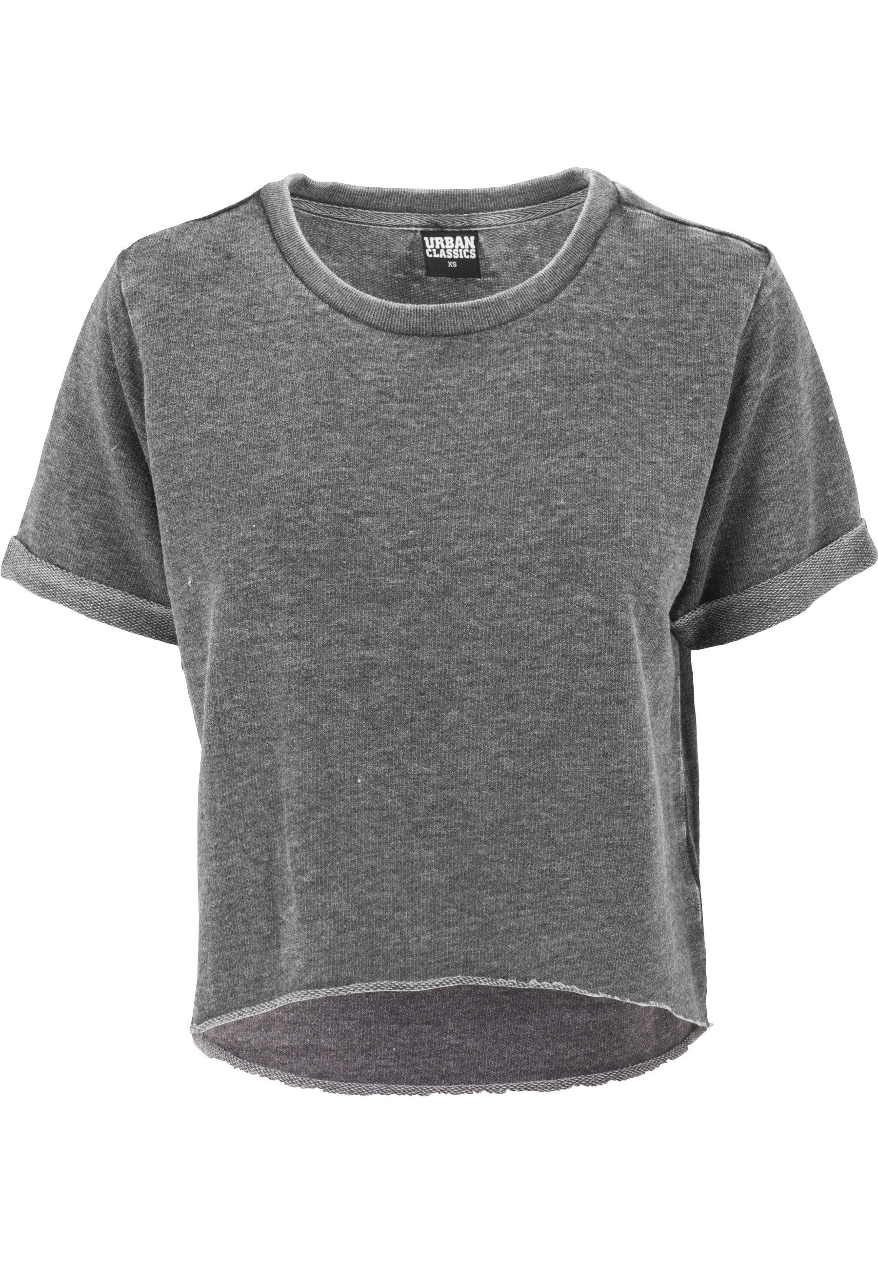 URBAN CLASSICS Sweatshirt Urban Classics Damen Ladies Cropped Burnout Short günstig online kaufen