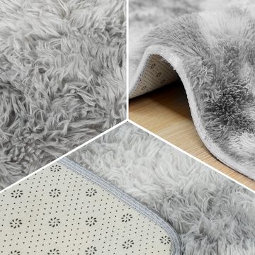 Langflor-Teppich Superweicher flauschiger moderner Schlafzimmerteppich, Fuzzy Teppiche, MULISOFT, rechteckig, Höhe: 37 mm, B 60cm x L 90cm