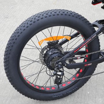 DOTMALL E-Bike Wallke X3Pro faltbare 26 Zoll-Fat-Tire-Mountainebike mit 48V 40AH akuu