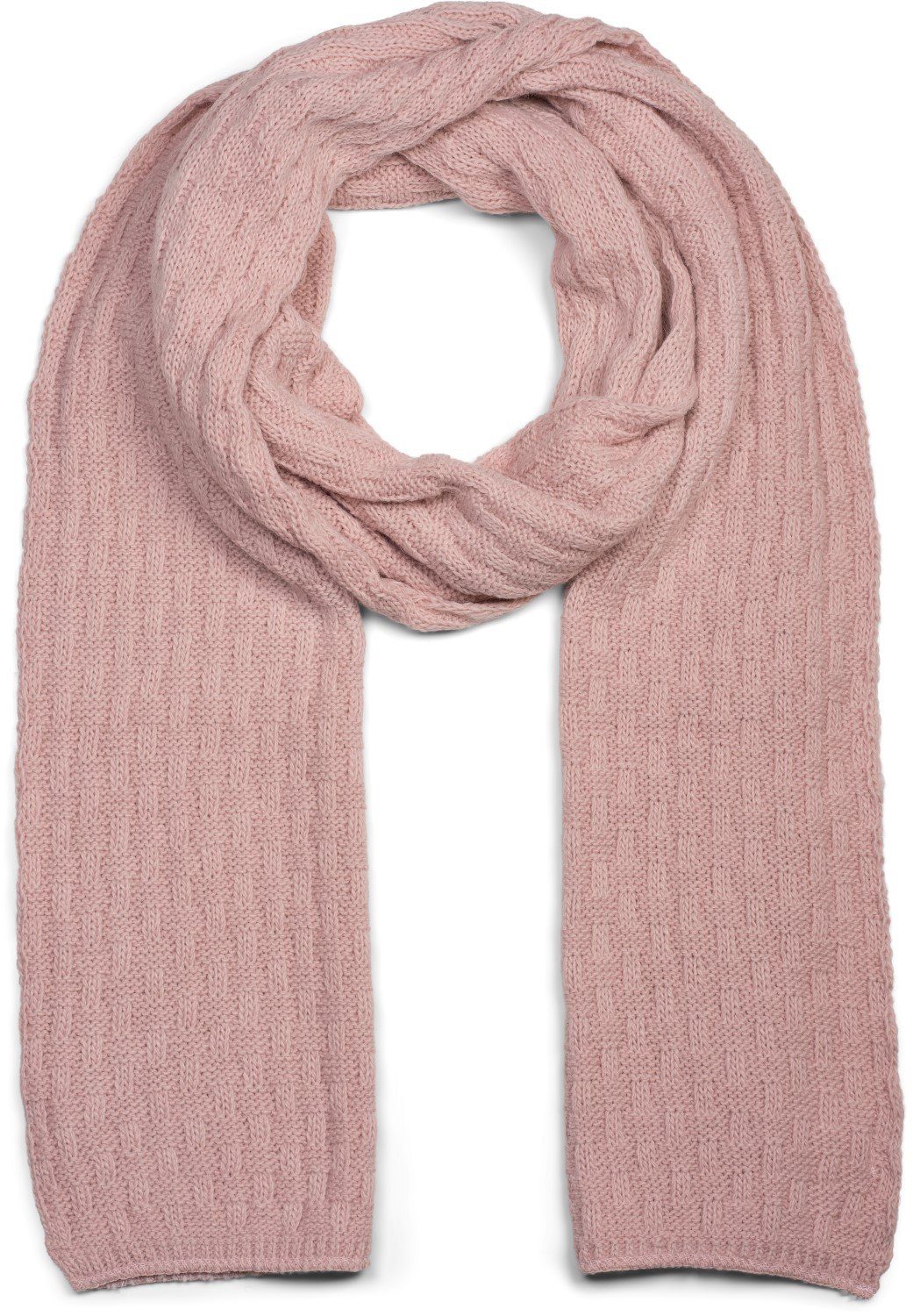 Strickschal Strick Schal mit Flecht Muster