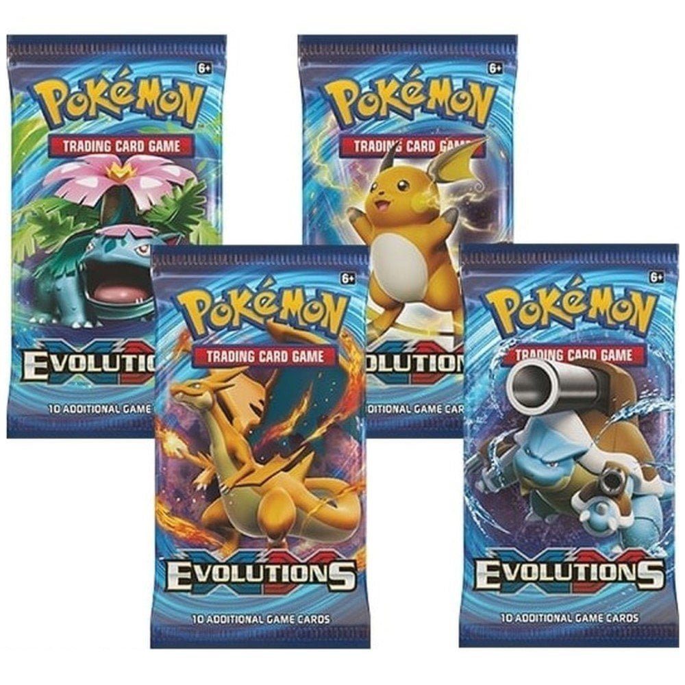 AMIGO Sammelkarte XY Evolutions Booster (englisch) RARITÄT 1 von 4 Artworks