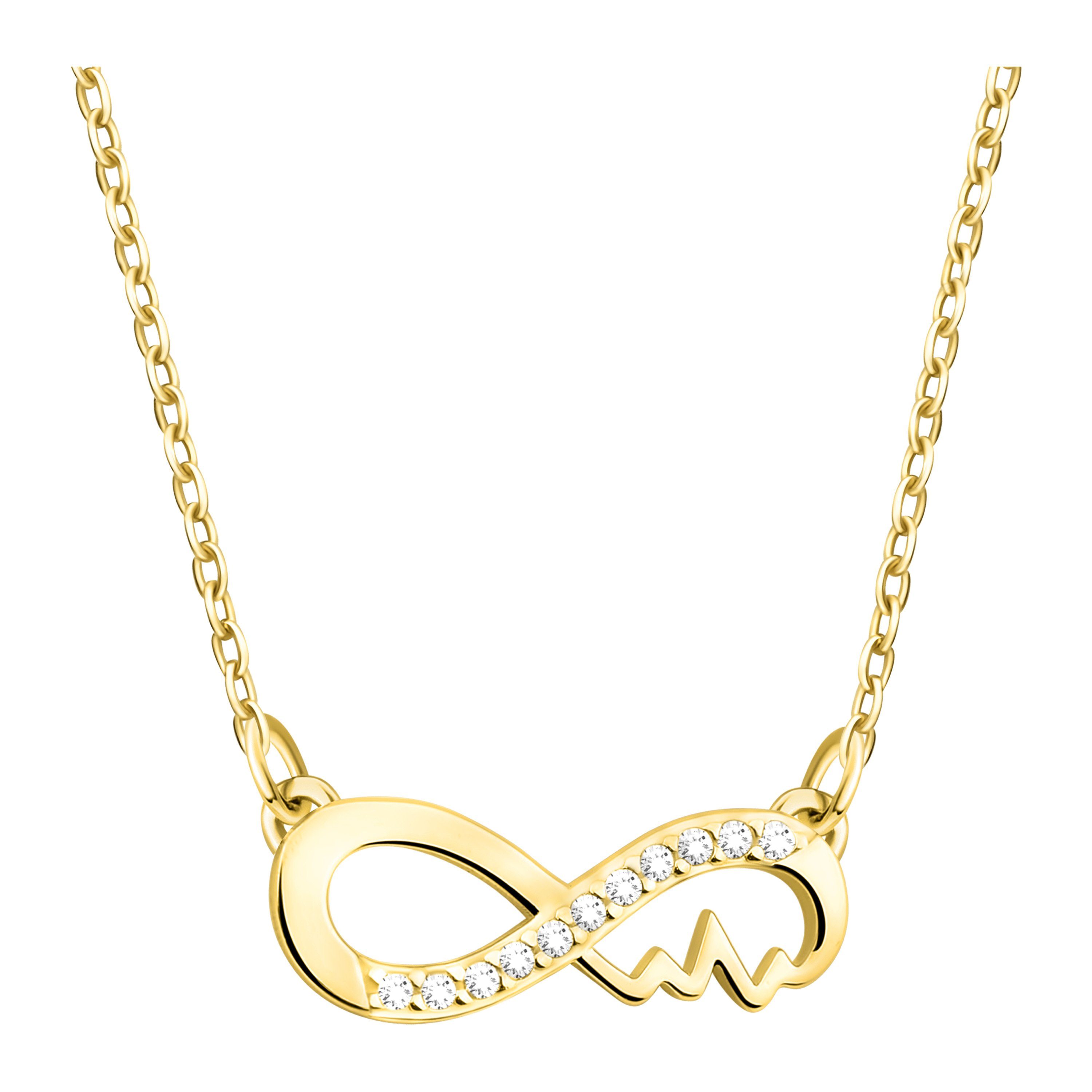 Sofia Milani Kette mit Anhänger Unendlicher Herzschlag, 925 Silber Damen Sc günstig online kaufen