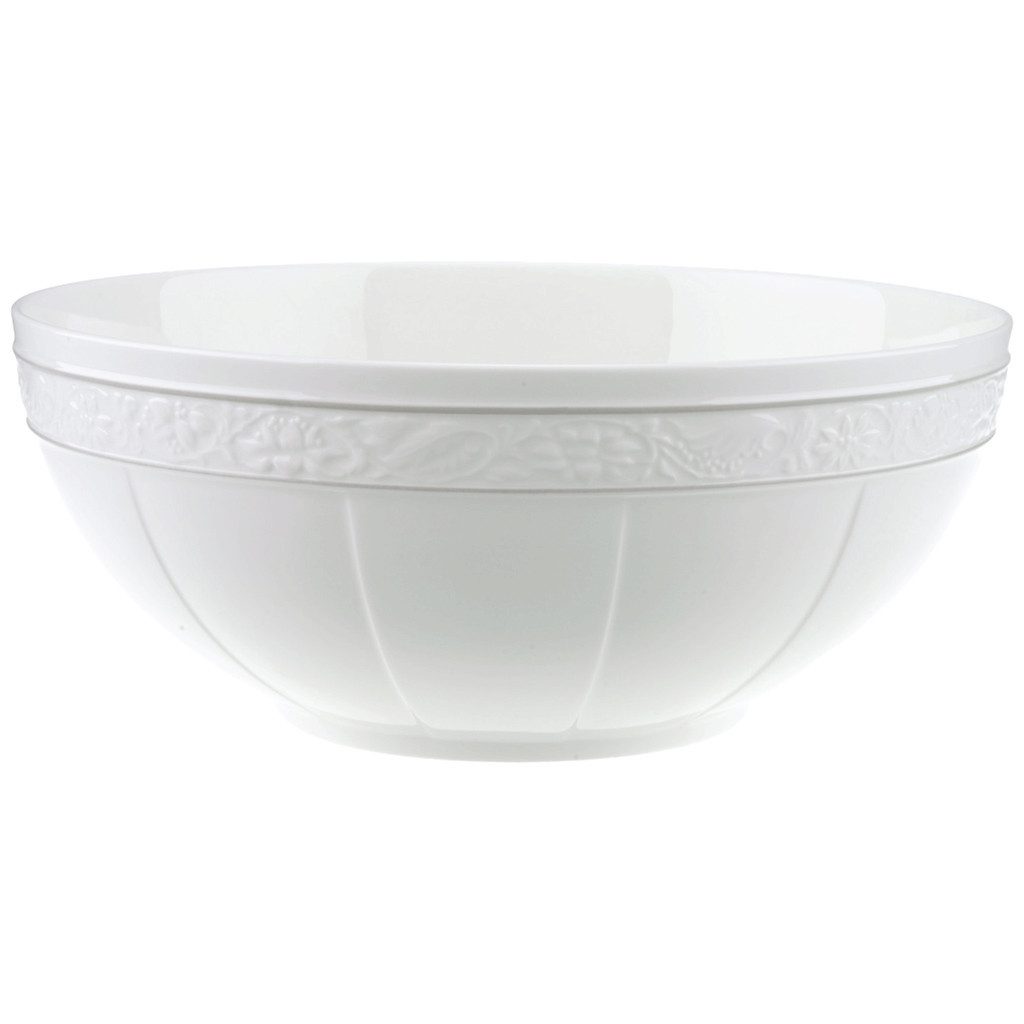 Villeroy & Boch Salatschüssel Gray Pearl Schüssel rund 24 cm, Porzellan, (1-tlg)
