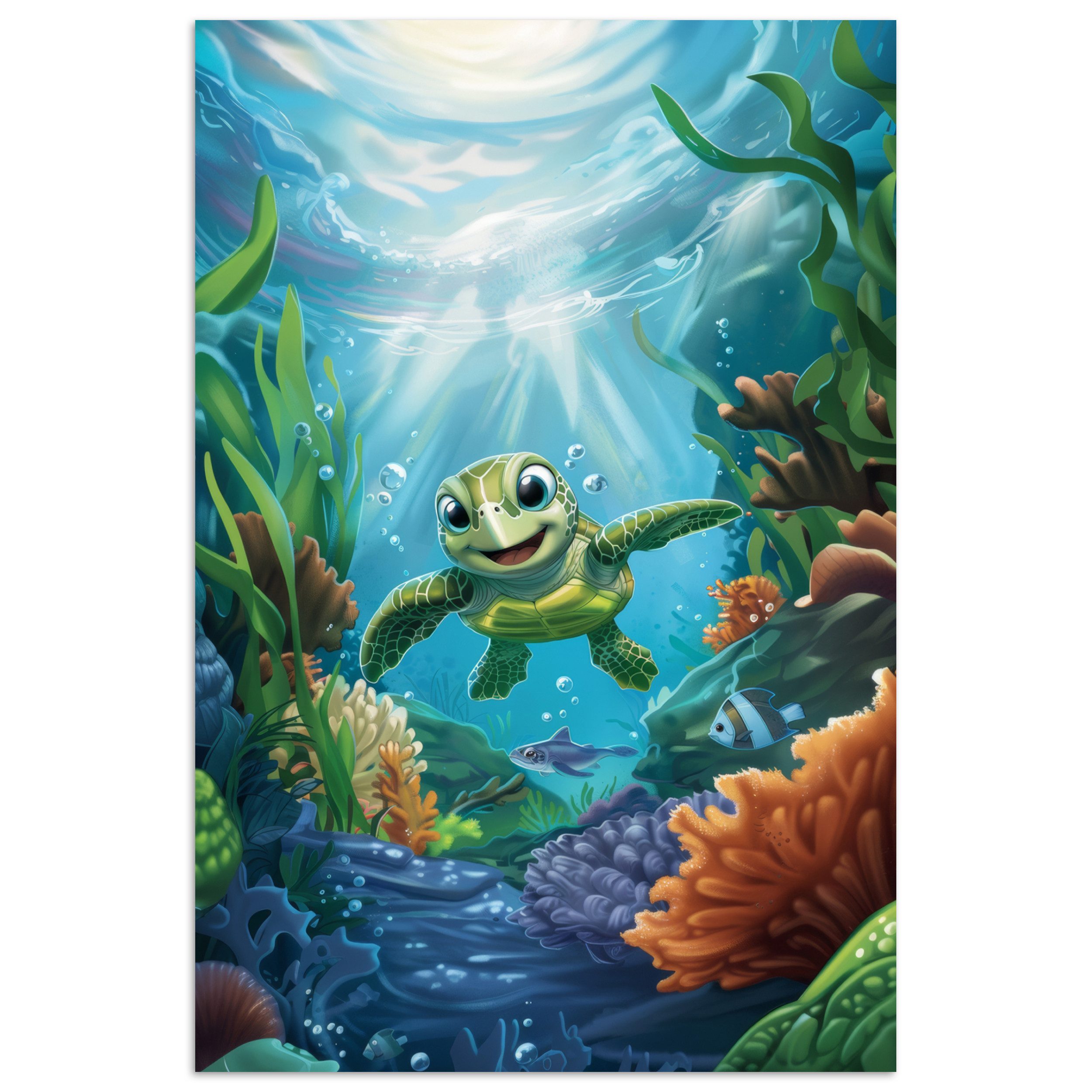 MuchoWow Poster Schildkröte - Meerestiere - günstig online kaufen