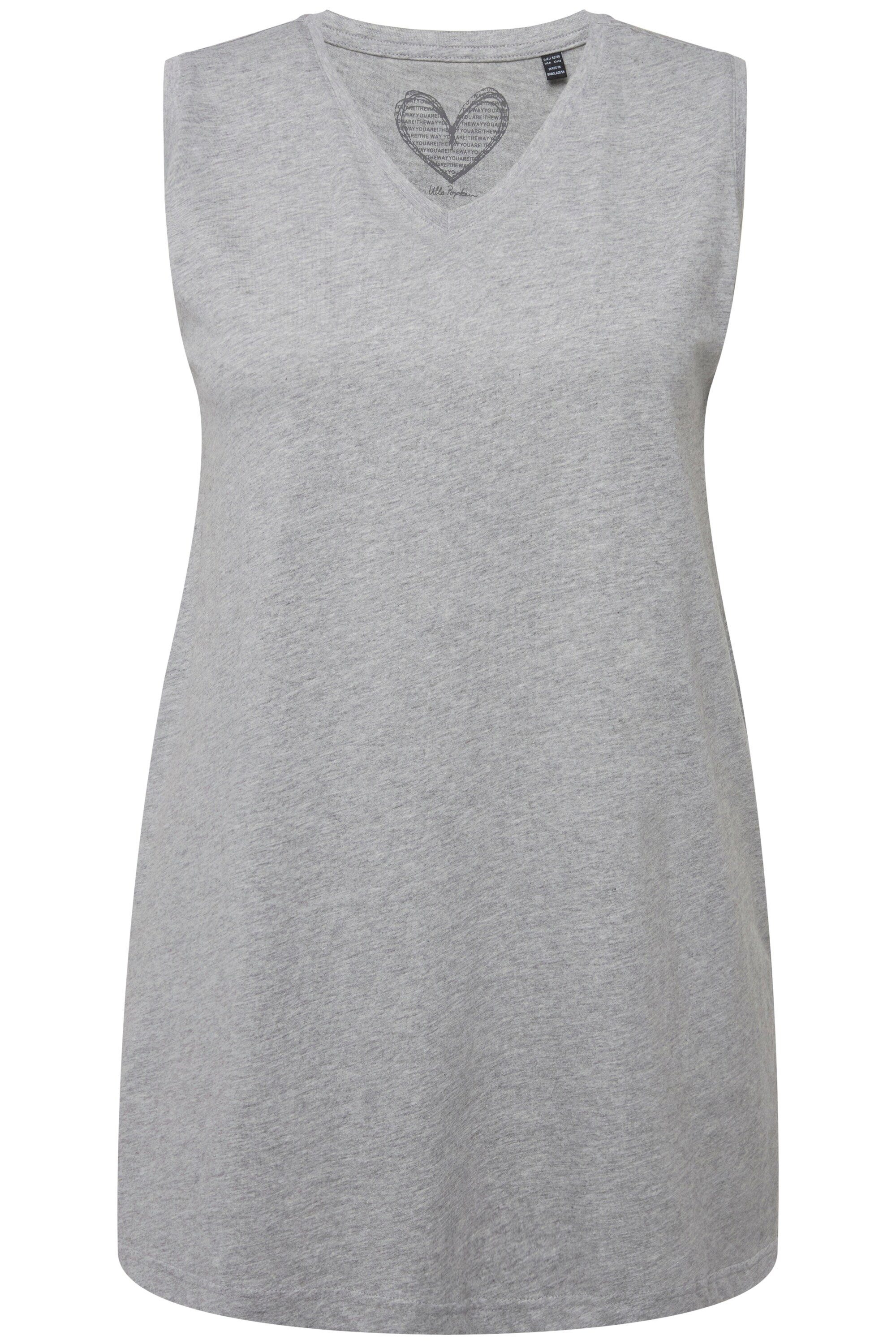 Ulla Popken Longtop Top V-Ausschnitt Relaxed günstig online kaufen
