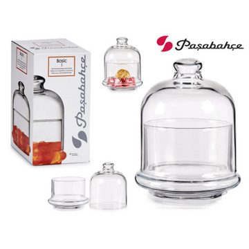 Özberk Butterdose Basic 96966, Glas, (Packung, 1-tlg), Basic Aufbewahungsdose aus Hartglas