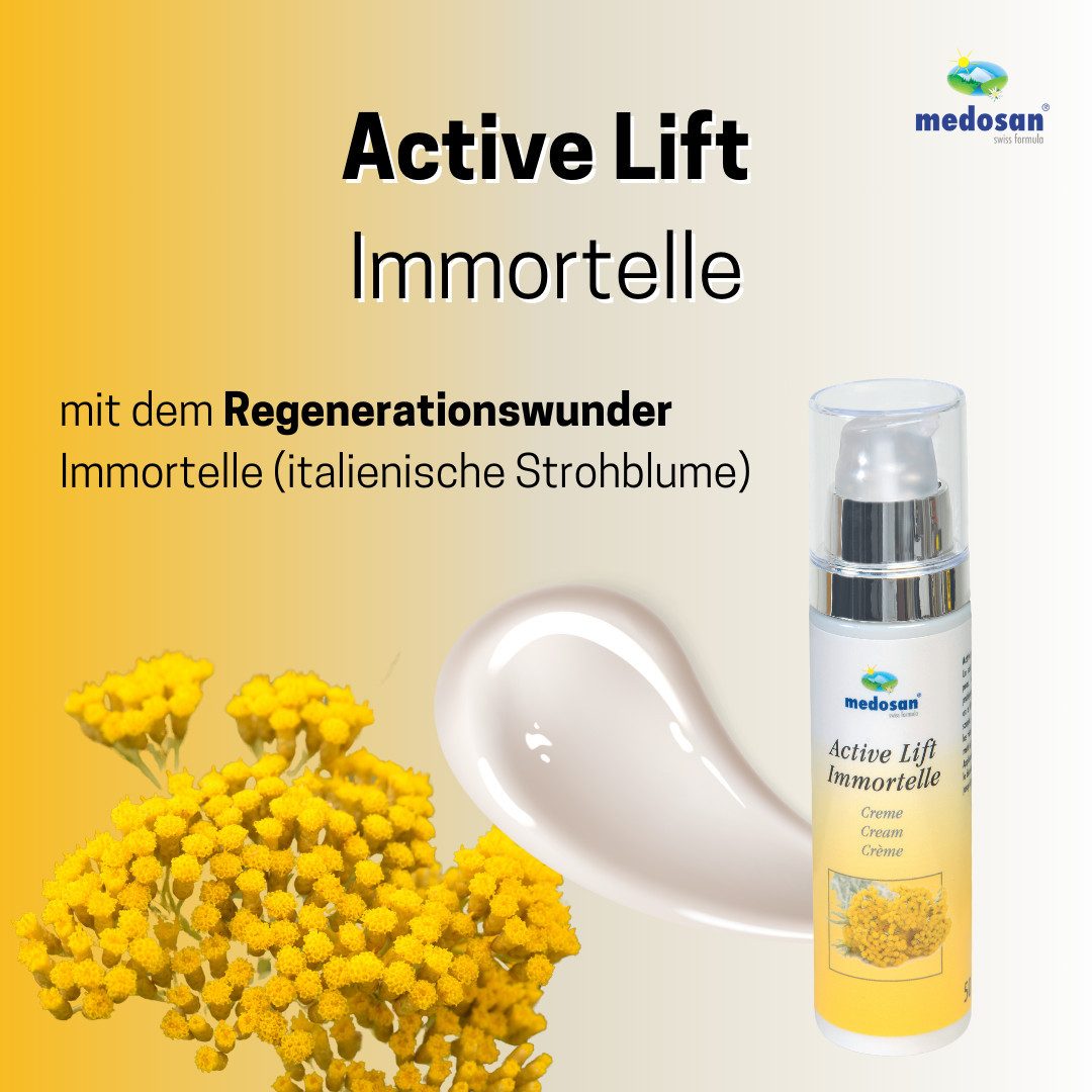 Medosan Hautcreme Immortelle Active Lift Creme, stimuliert die Mikrozirkulation der Haut