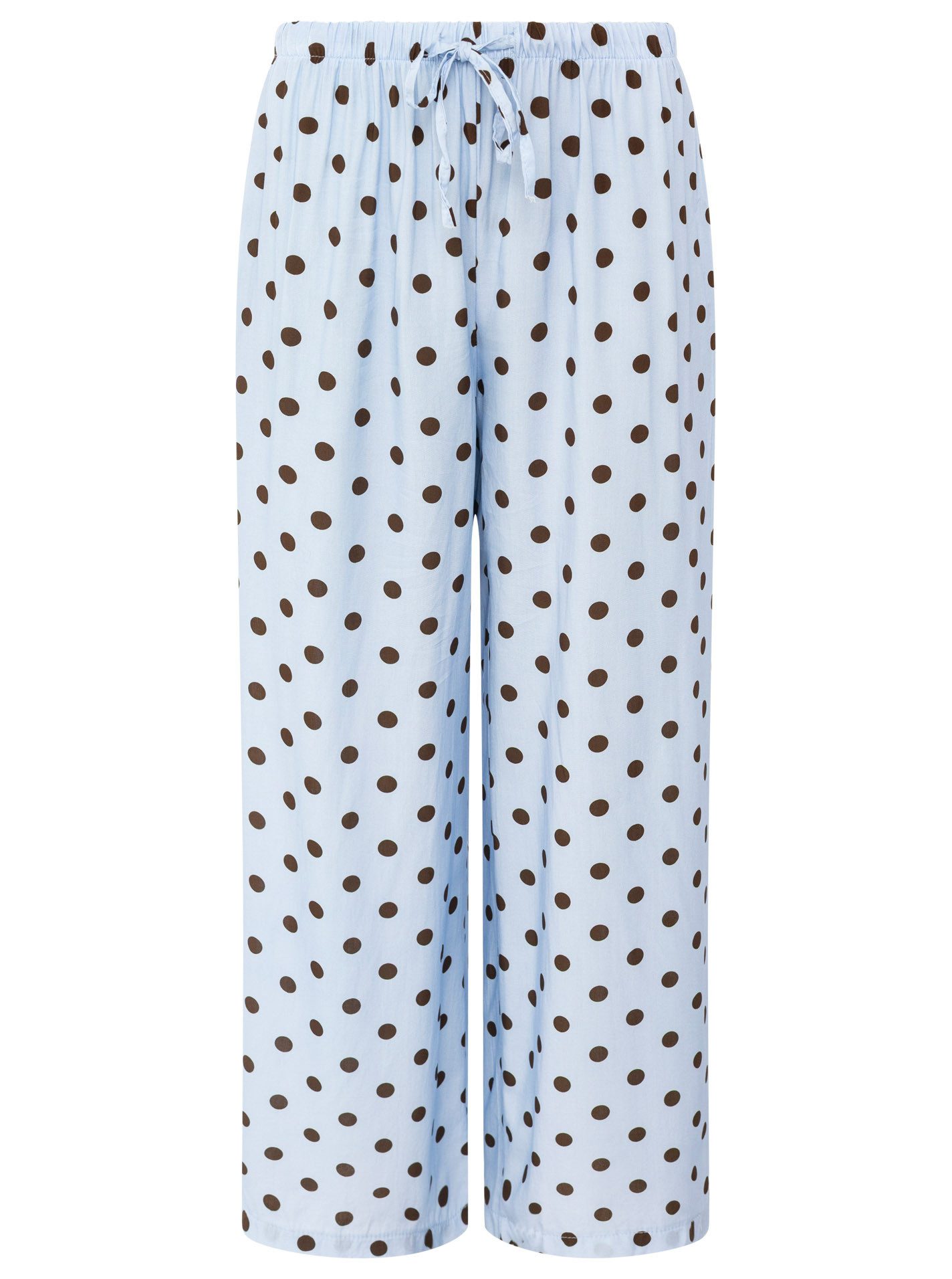 Zwillingsherz Stoffhose Sommerhose "Punkte" allover-Punktemuster, elastischer Bund mit Bindeband – Bild 2 von 5