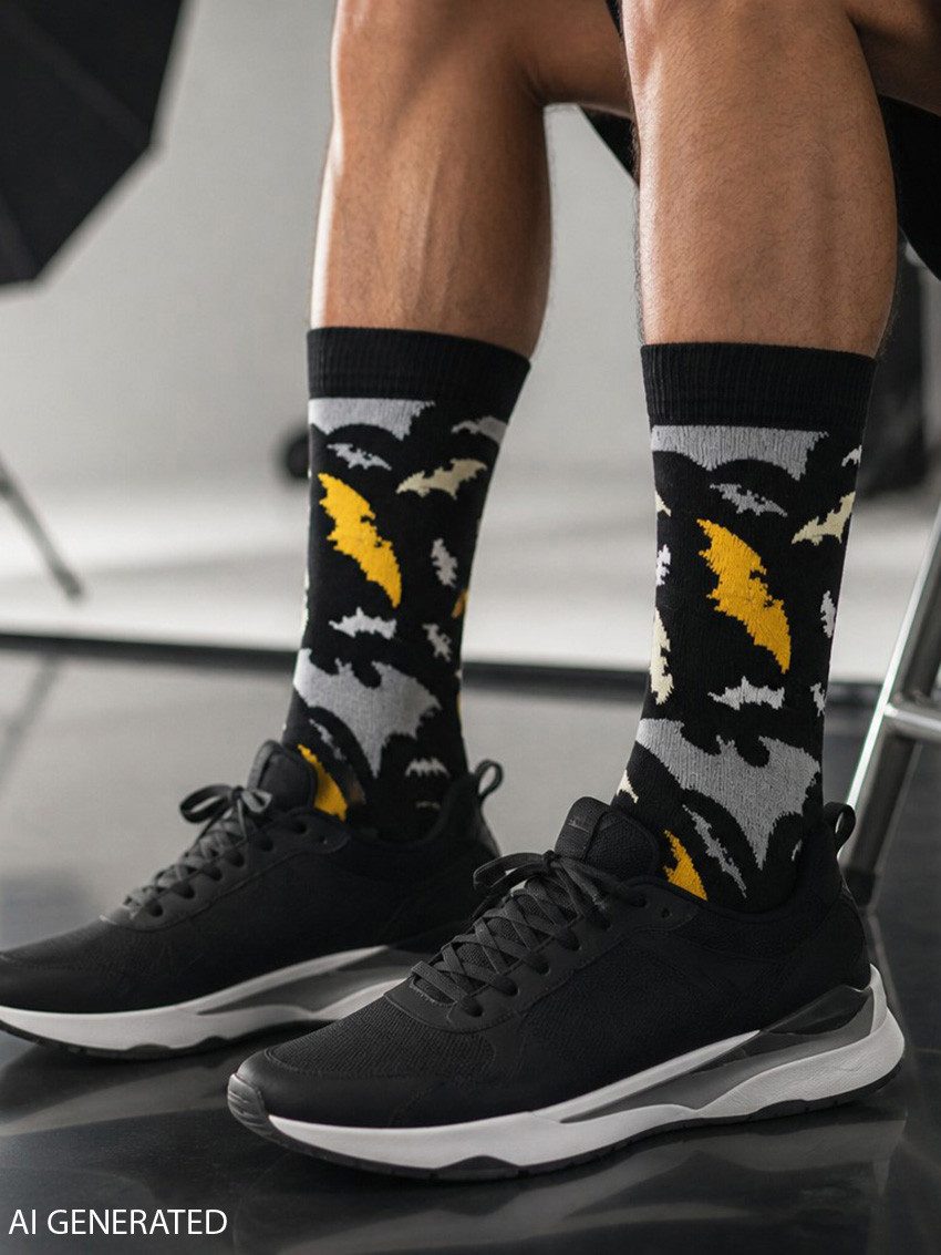 United Labels® Socken DC Comics Batman Socken Sneaker Strümpfe (5er Pack) 40-45 – Bild 2 von 5
